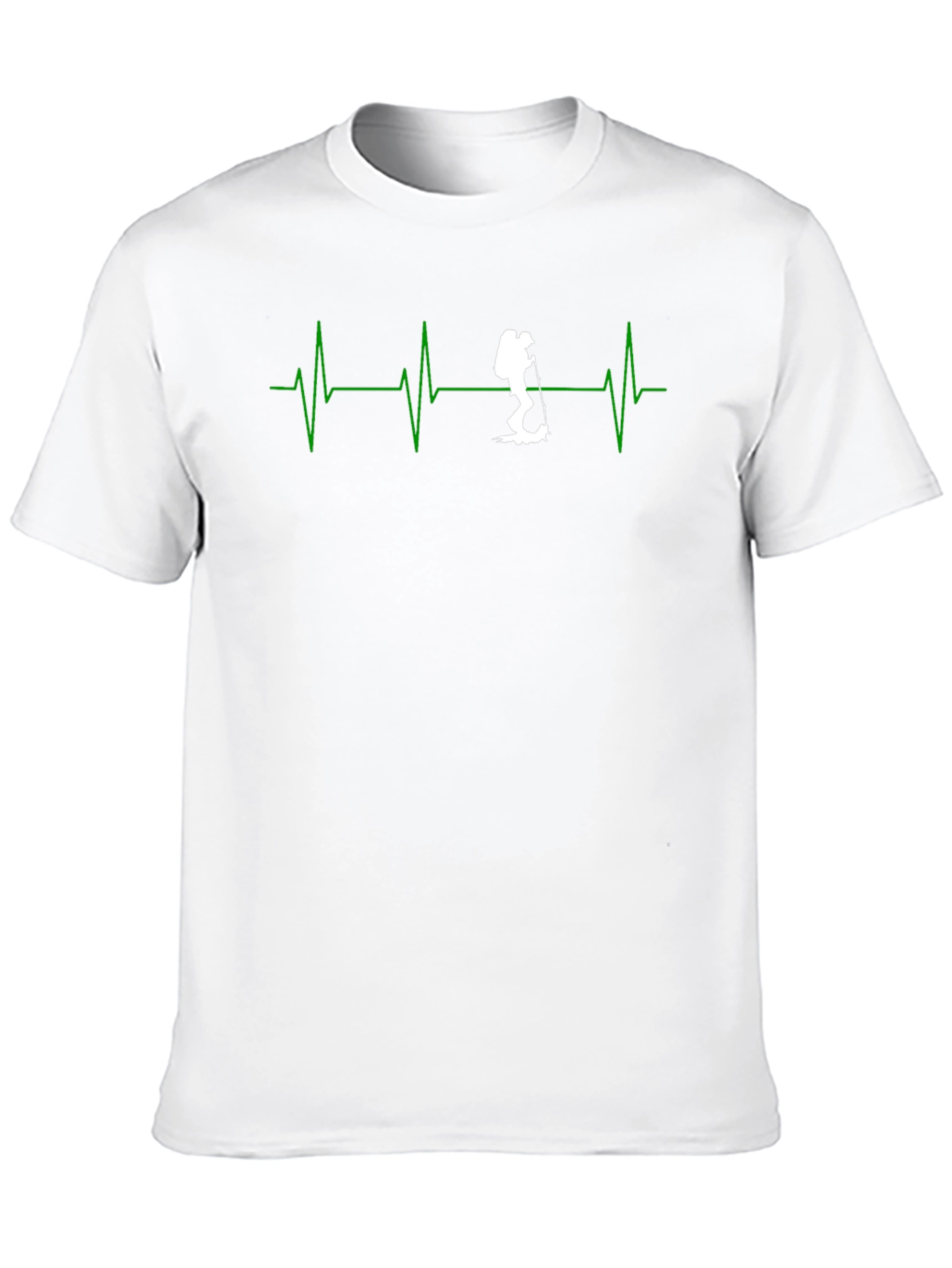 Hiking Heartbeat T-Shirt - Black