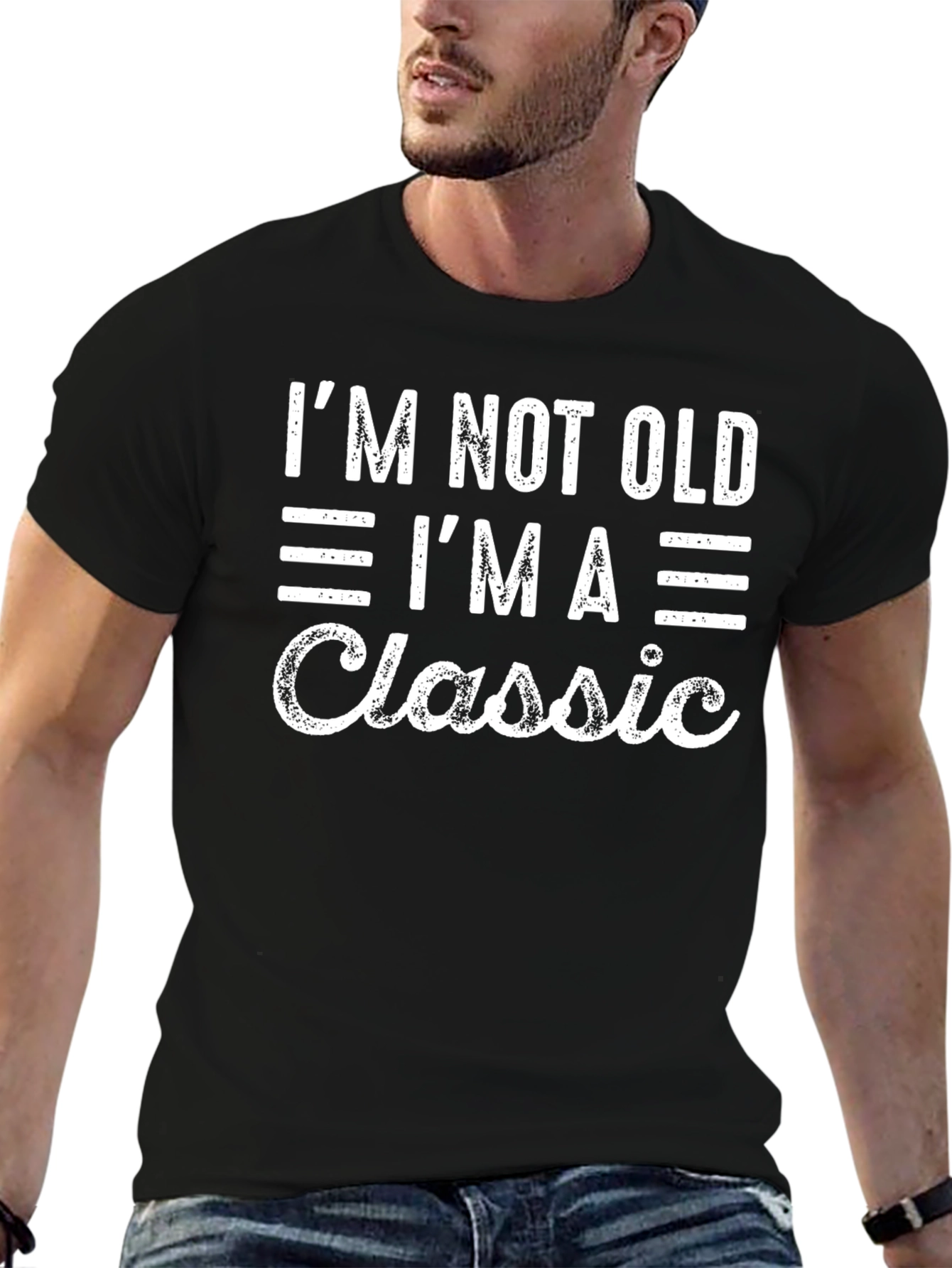 Im Not Old Im A Classic Mens Black T-Shirt
