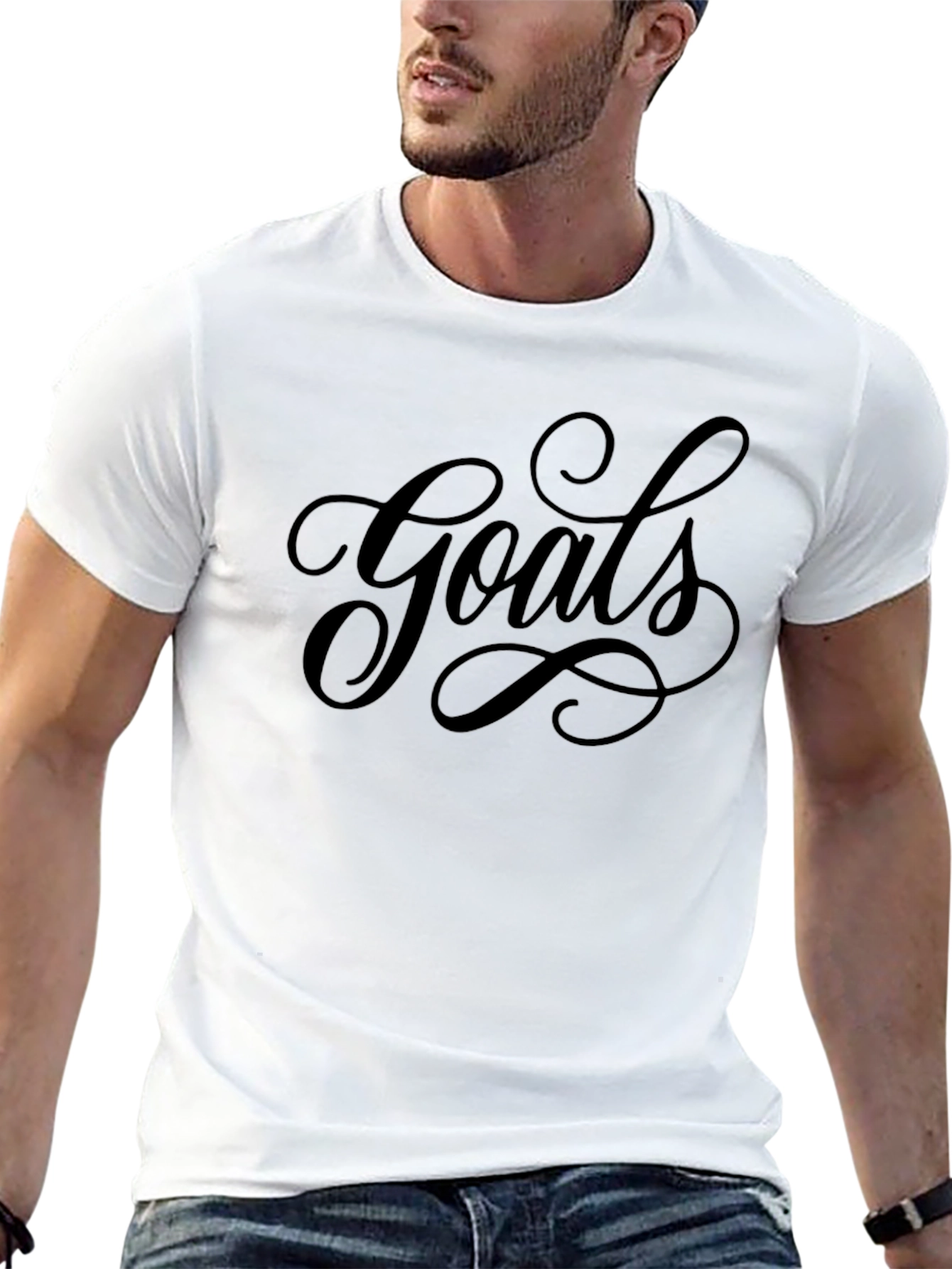 Goals T-Shirt - Mens Black Graphic Tee