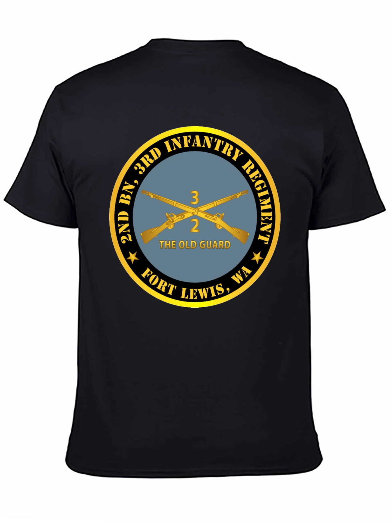 2nd BN 3rd Infantry Regiment Black T-Shirt