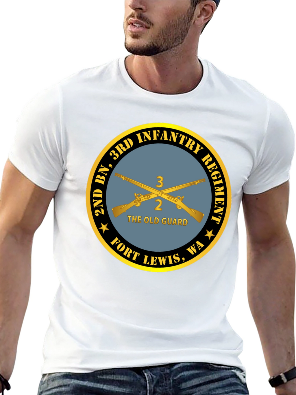 2nd BN 3rd Infantry Regiment Black T-Shirt