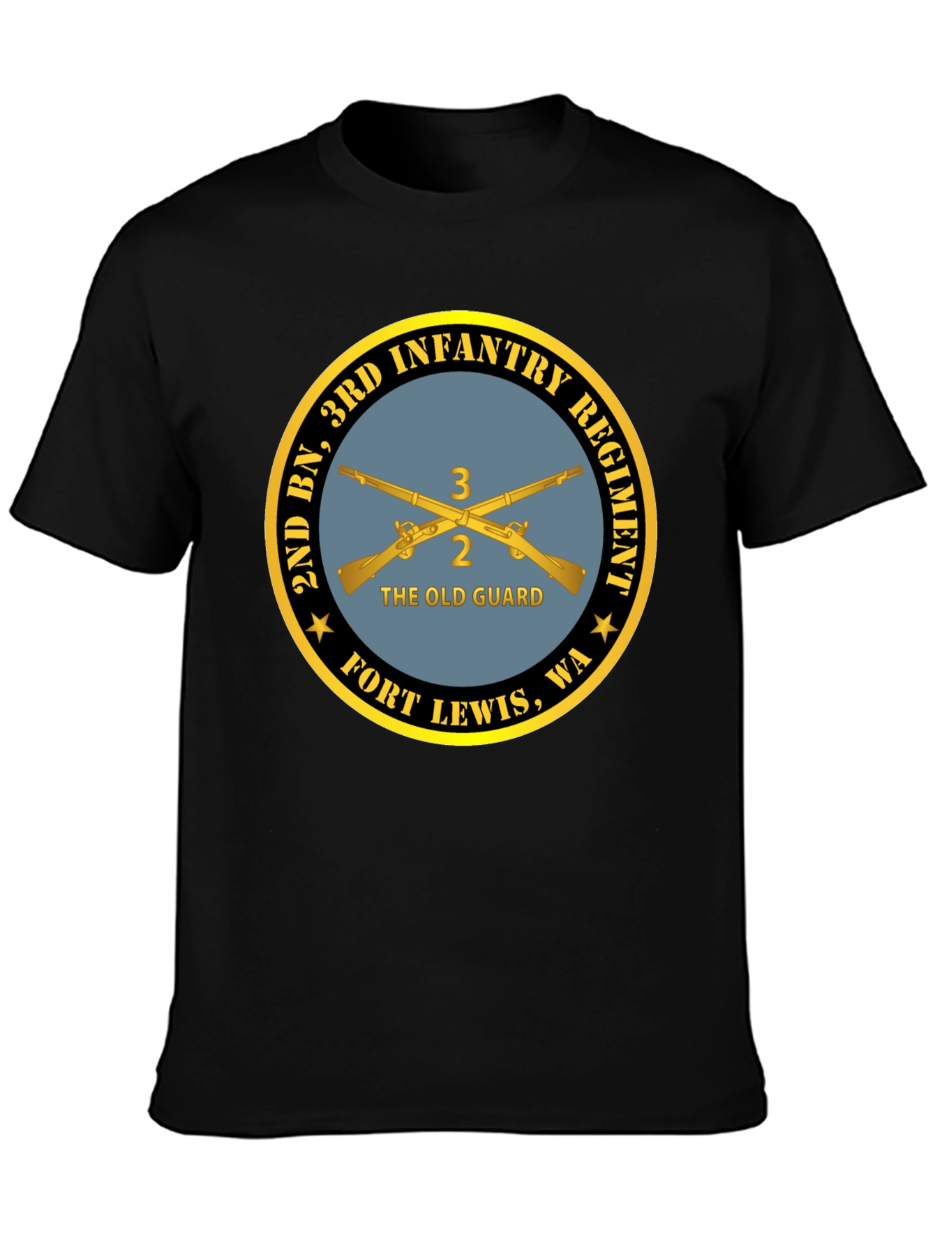 2nd BN 3rd Infantry Regiment Black T-Shirt