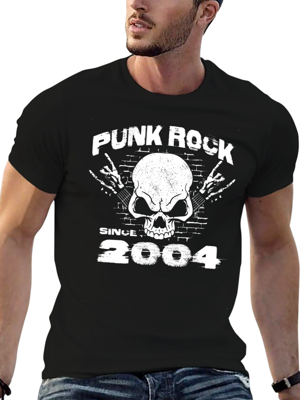 Punk Rock Since 2004 Skull T-Shirt