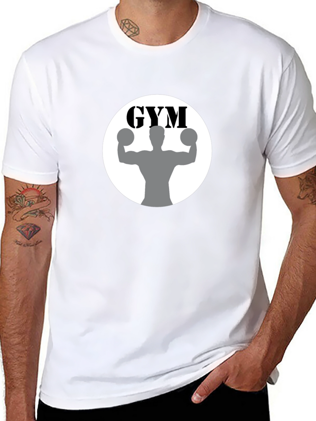 Gym Black T-Shirt Fitness Apparel