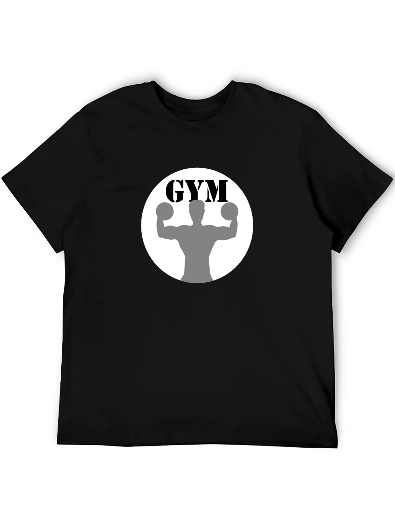 Gym Black T-Shirt Fitness Apparel
