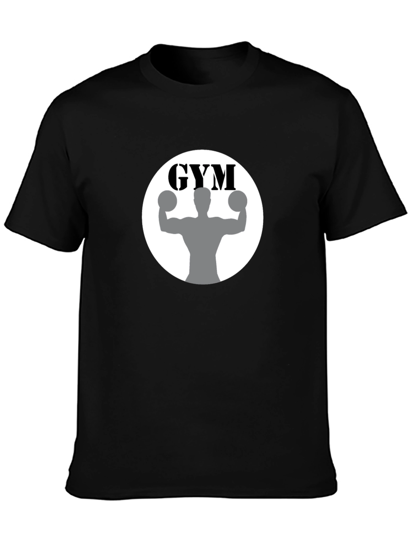 Gym Black T-Shirt Fitness Apparel