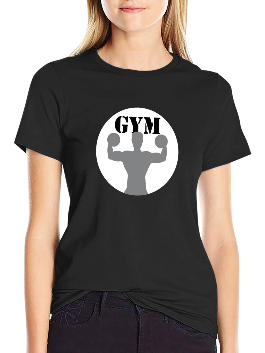 Gym Black T-Shirt Fitness Apparel