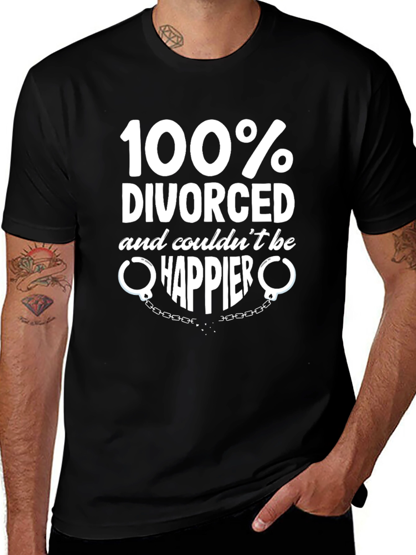 100% Divorced T-Shirt - Happier Than Ever
