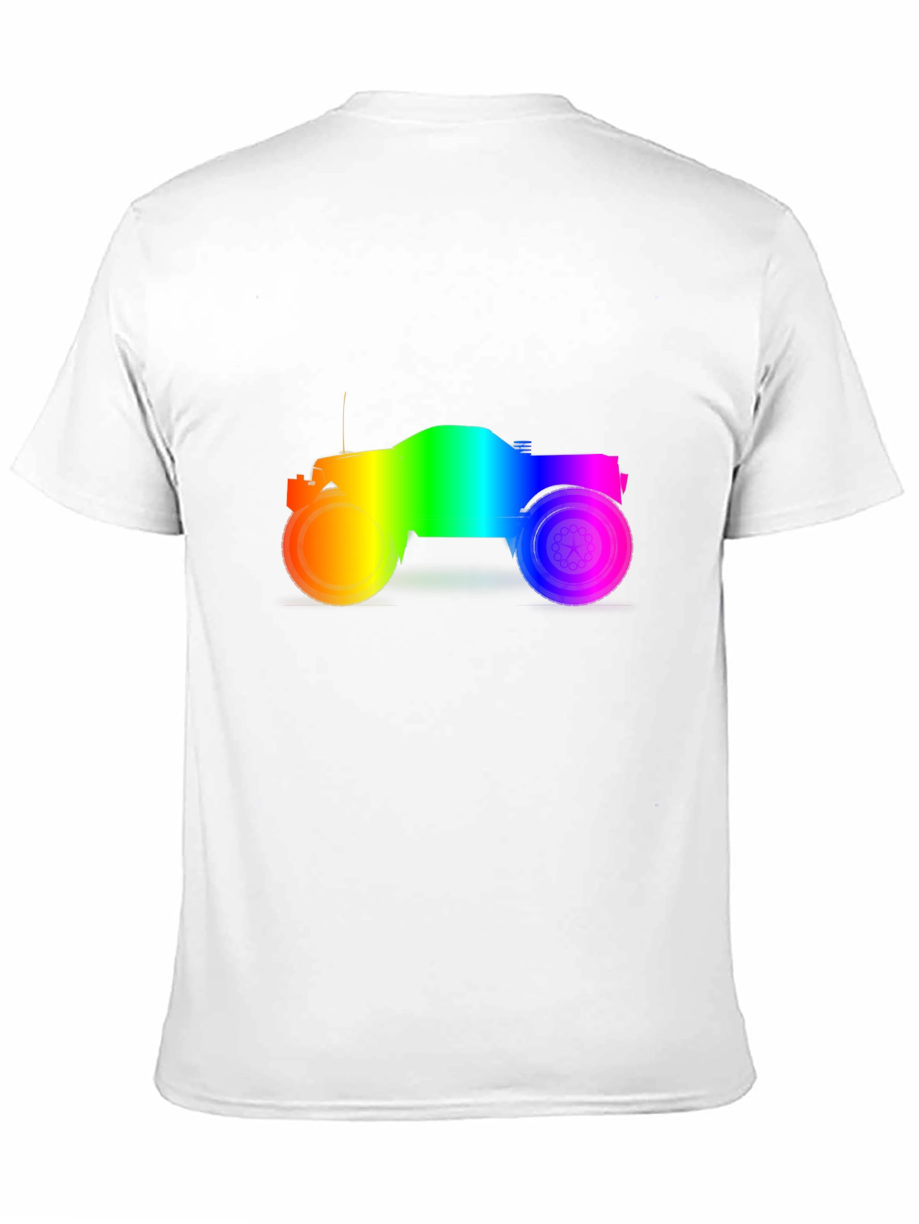 Rainbow Monster Truck Black T-Shirt