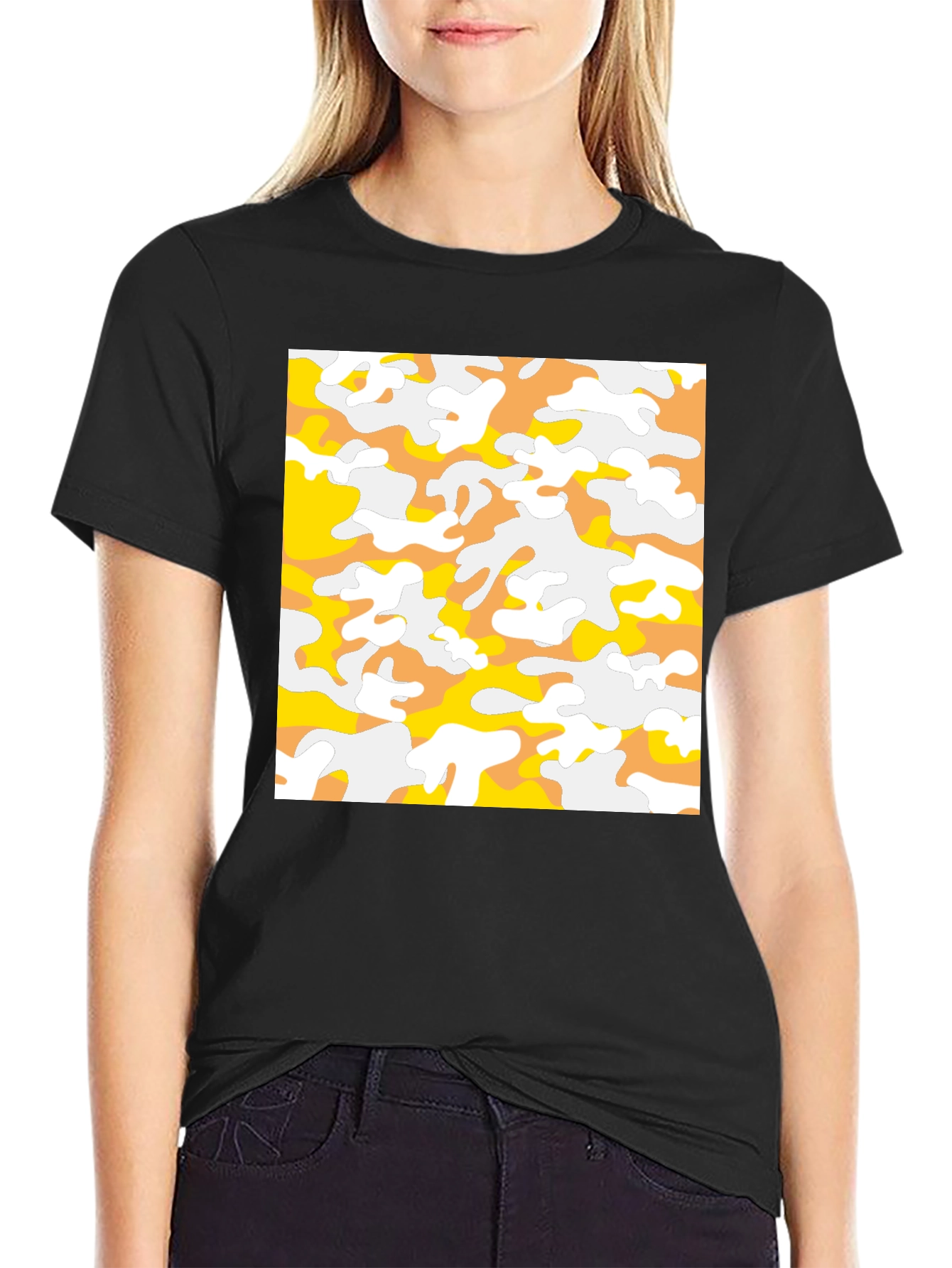 Camouflage Pattern T-Shirt - Casual Wear
