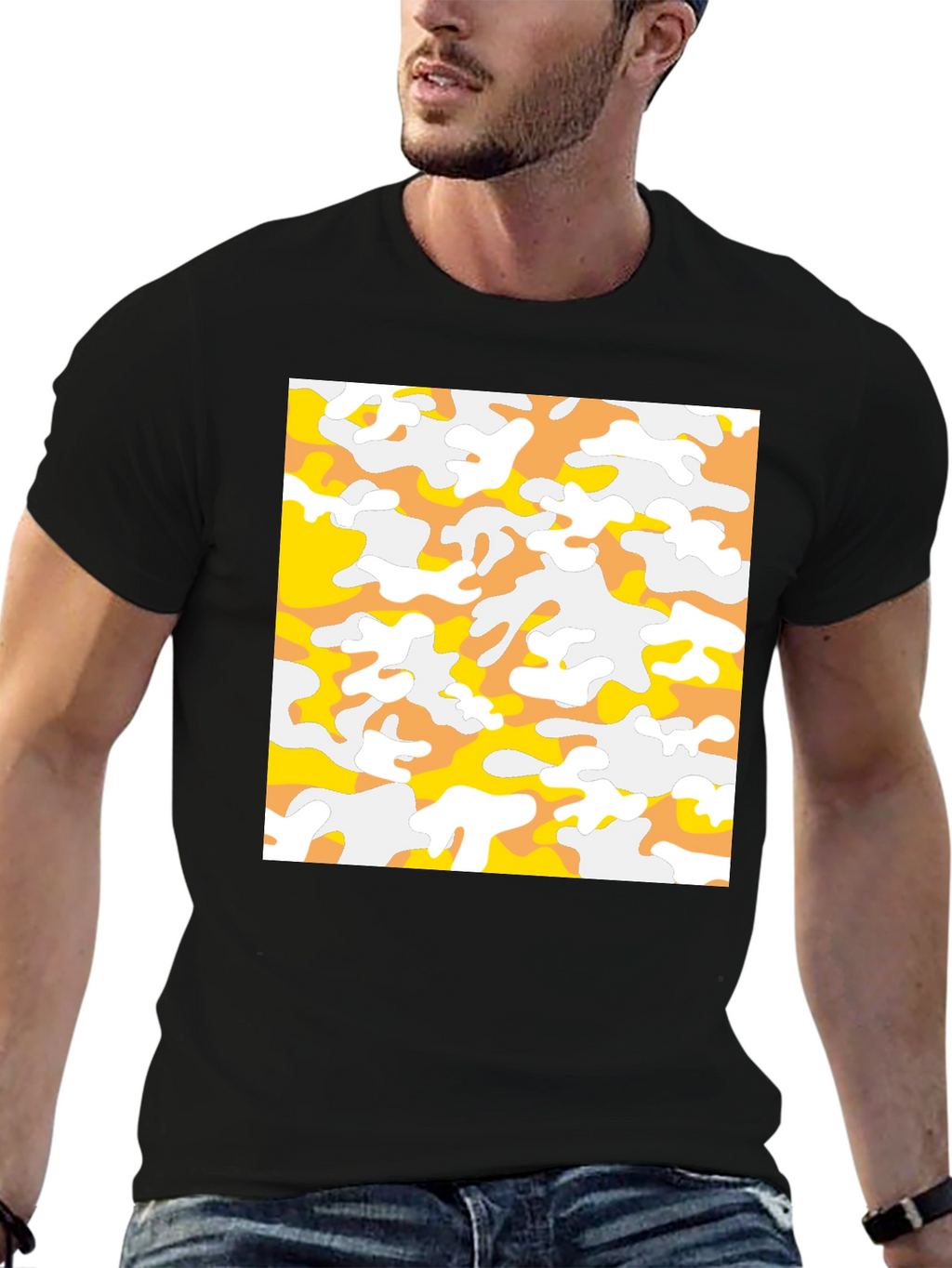 Camouflage Pattern T-Shirt - Casual Wear