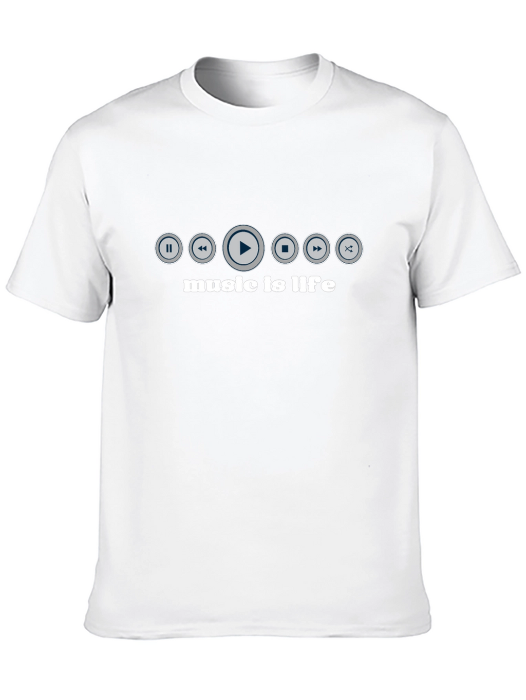 Music is Life T-Shirt - Black Graphic Tee