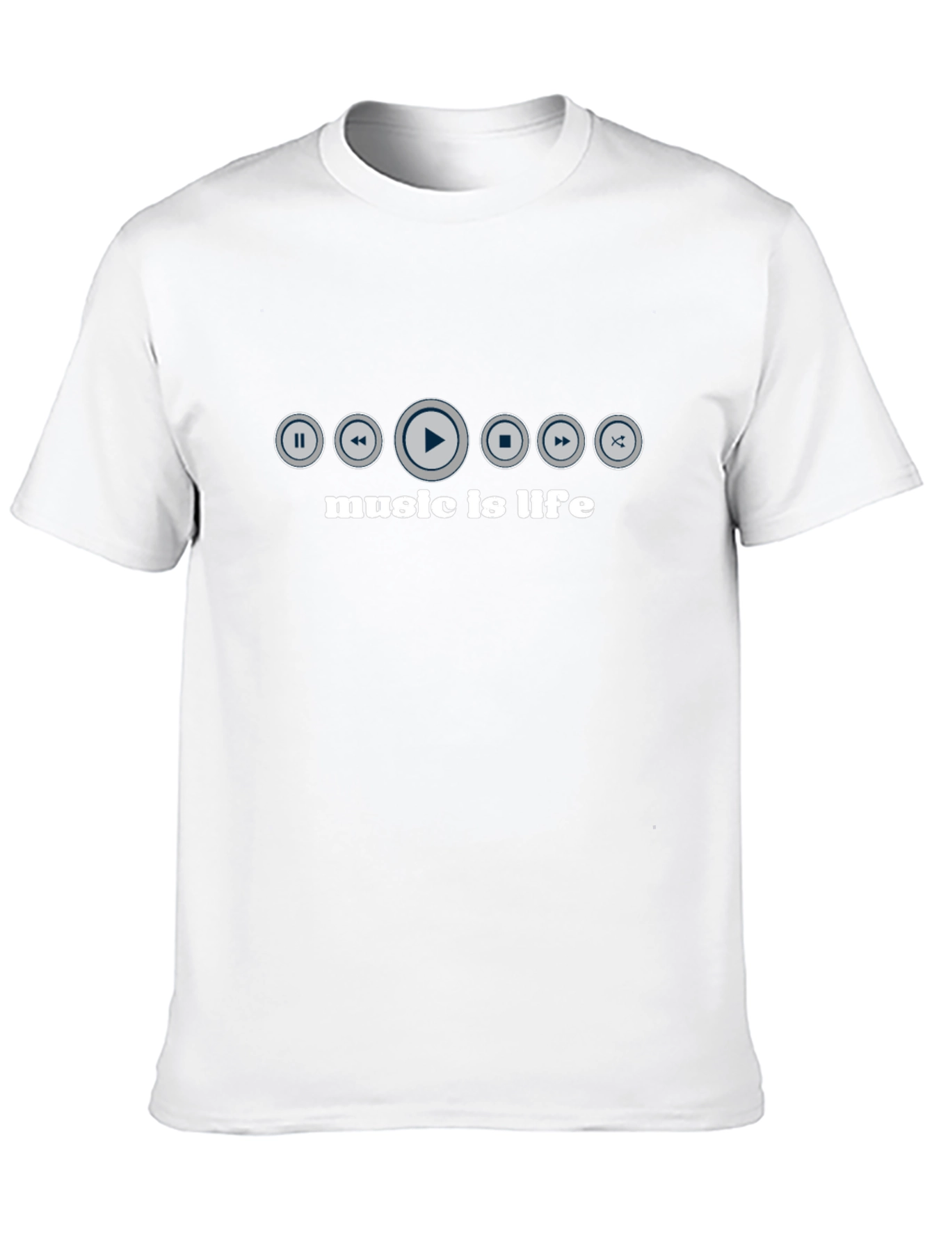 Music is Life T-Shirt - Black Graphic Tee