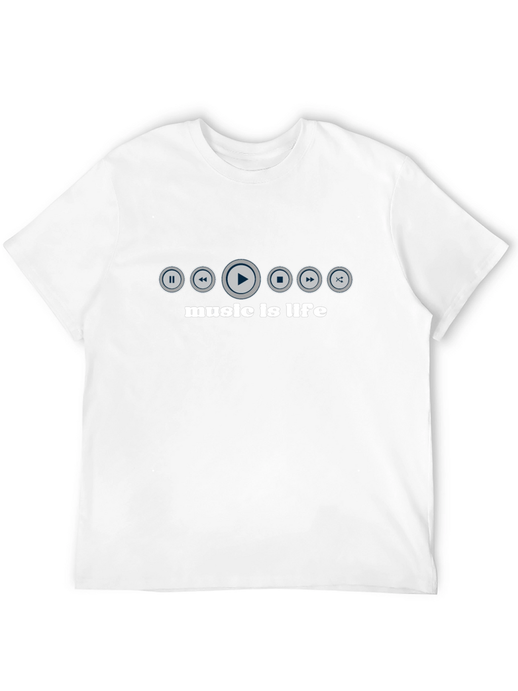 Music is Life T-Shirt - Black Graphic Tee