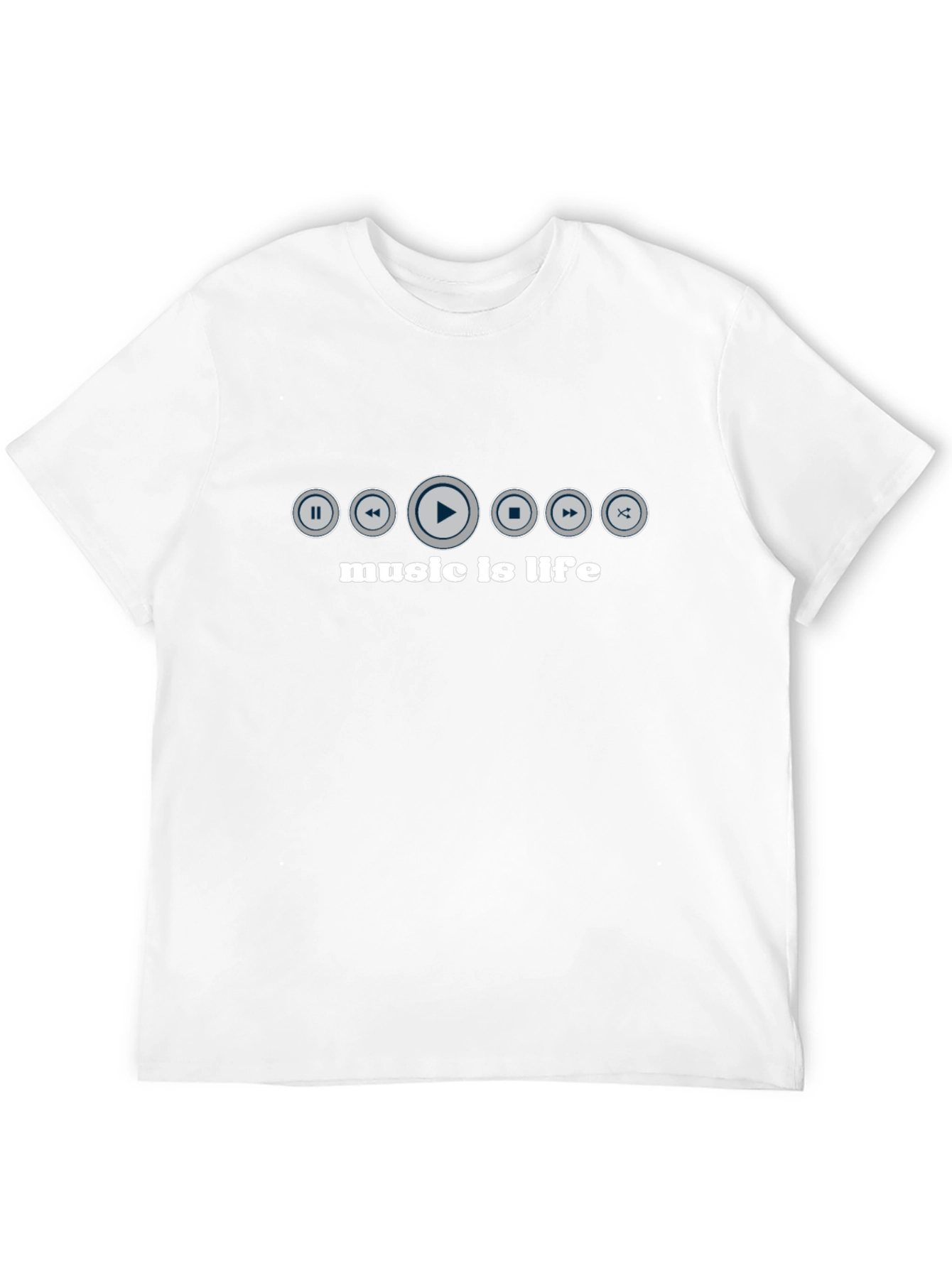 Music is Life T-Shirt - Black Graphic Tee