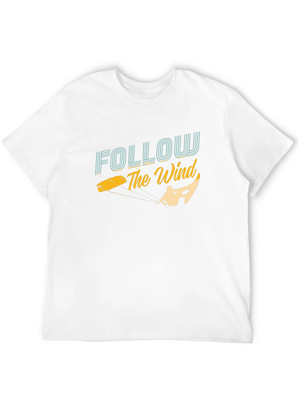 Follow The Wind Kitesurfing Graphic T-Shirt