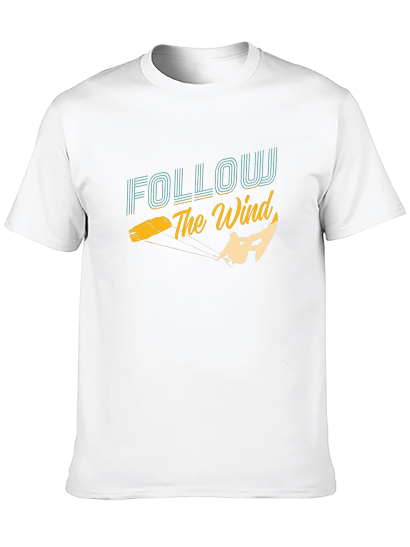 Follow The Wind Kitesurfing Graphic T-Shirt