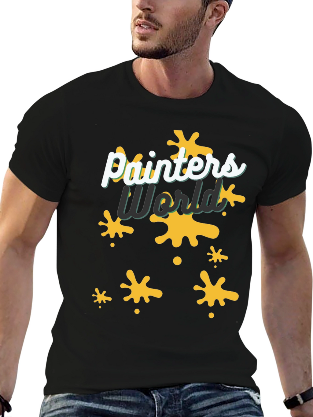 Painters World T-Shirt - Trendy Abstract Design