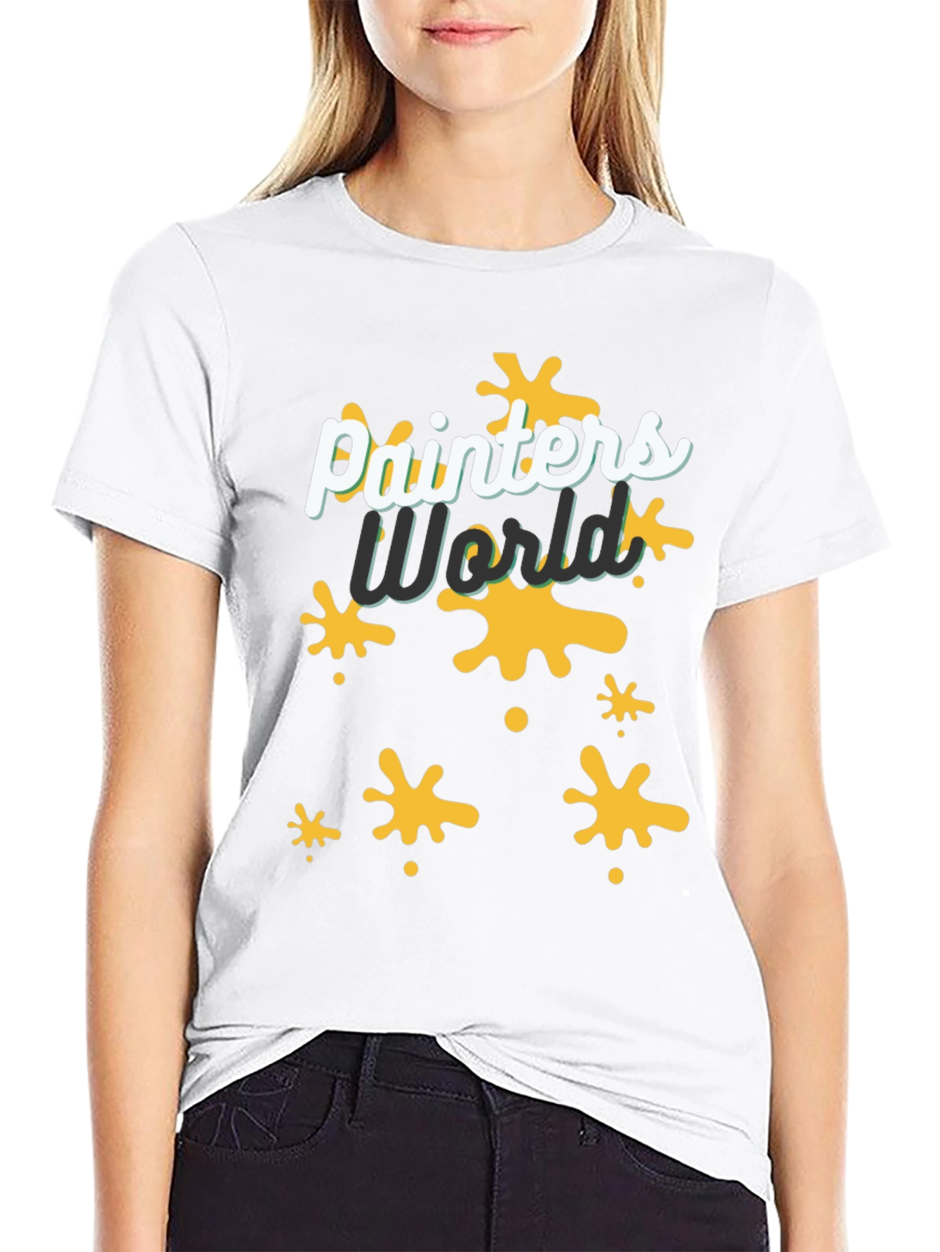 Painters World T-Shirt - Trendy Abstract Design