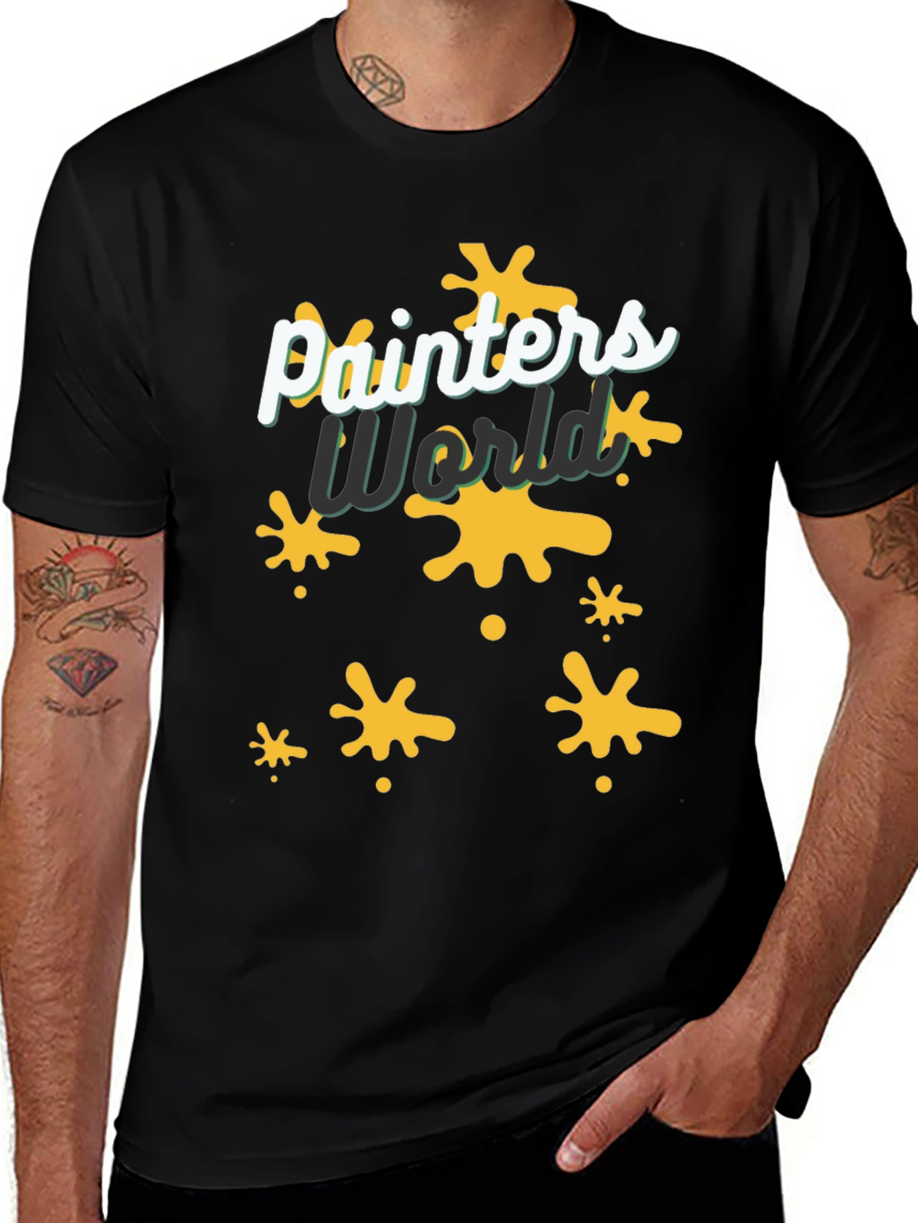 Painters World T-Shirt - Trendy Abstract Design