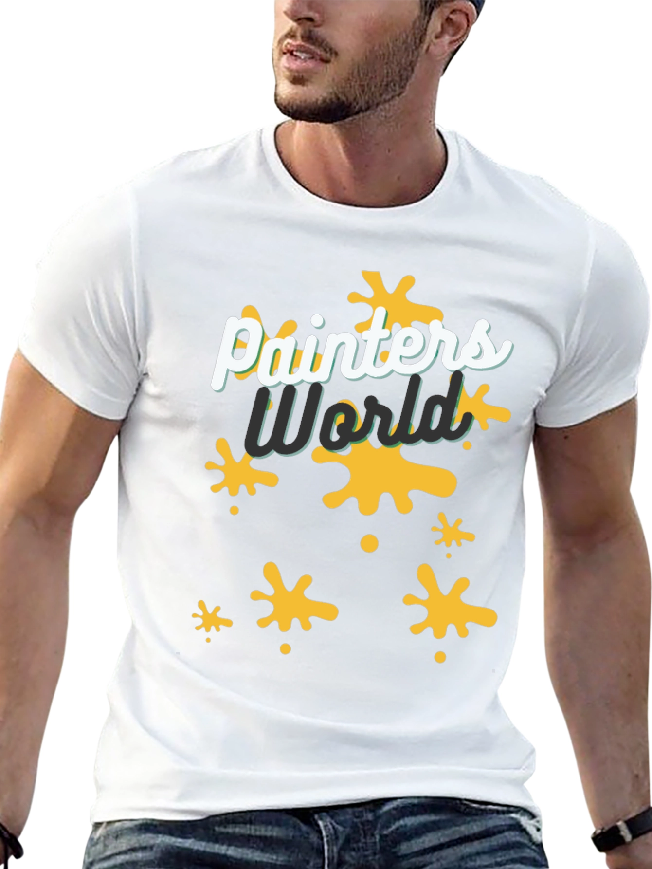 Painters World T-Shirt - Trendy Abstract Design