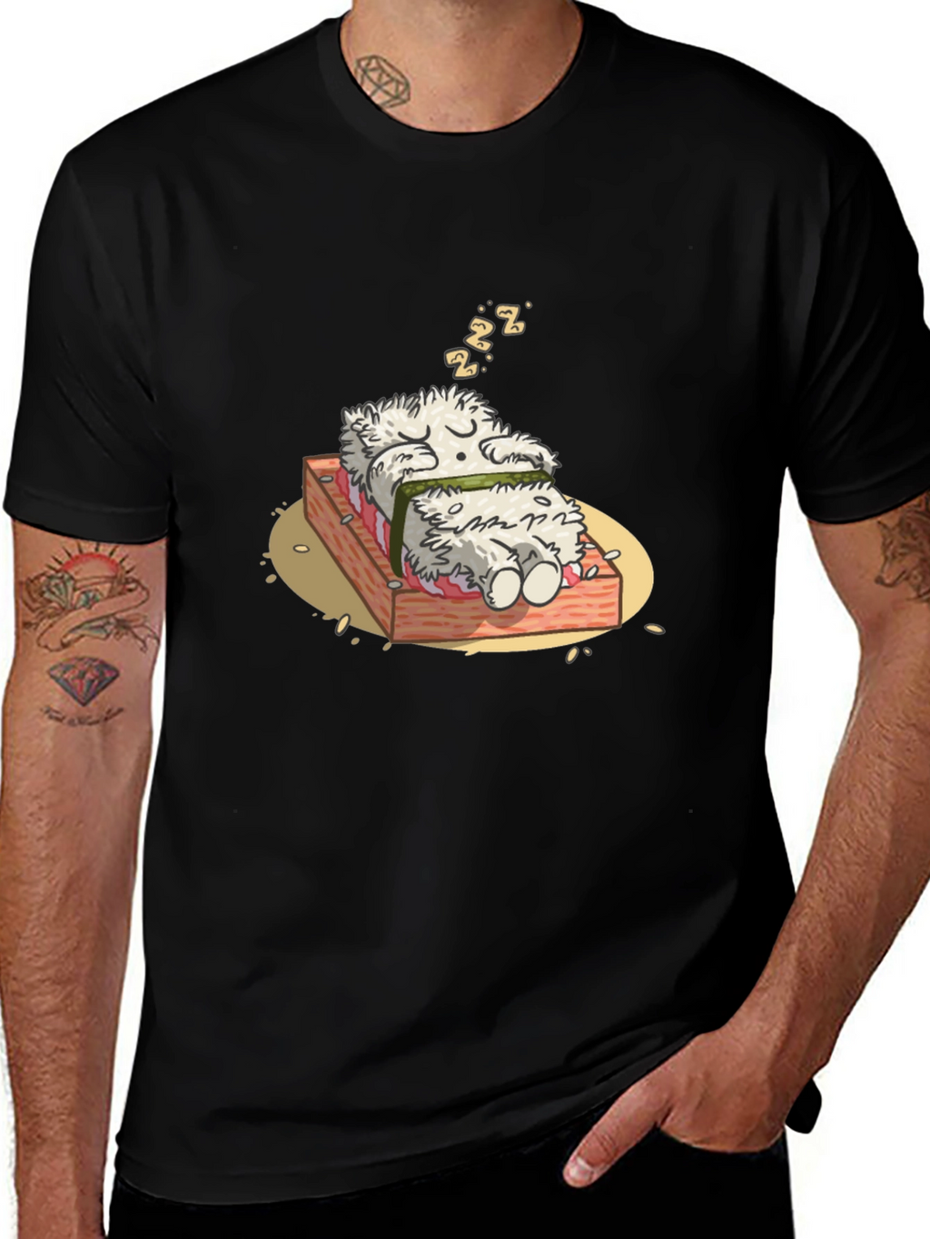 Sushi Dreams T-Shirt - Funny Cartoon Graphic Tee