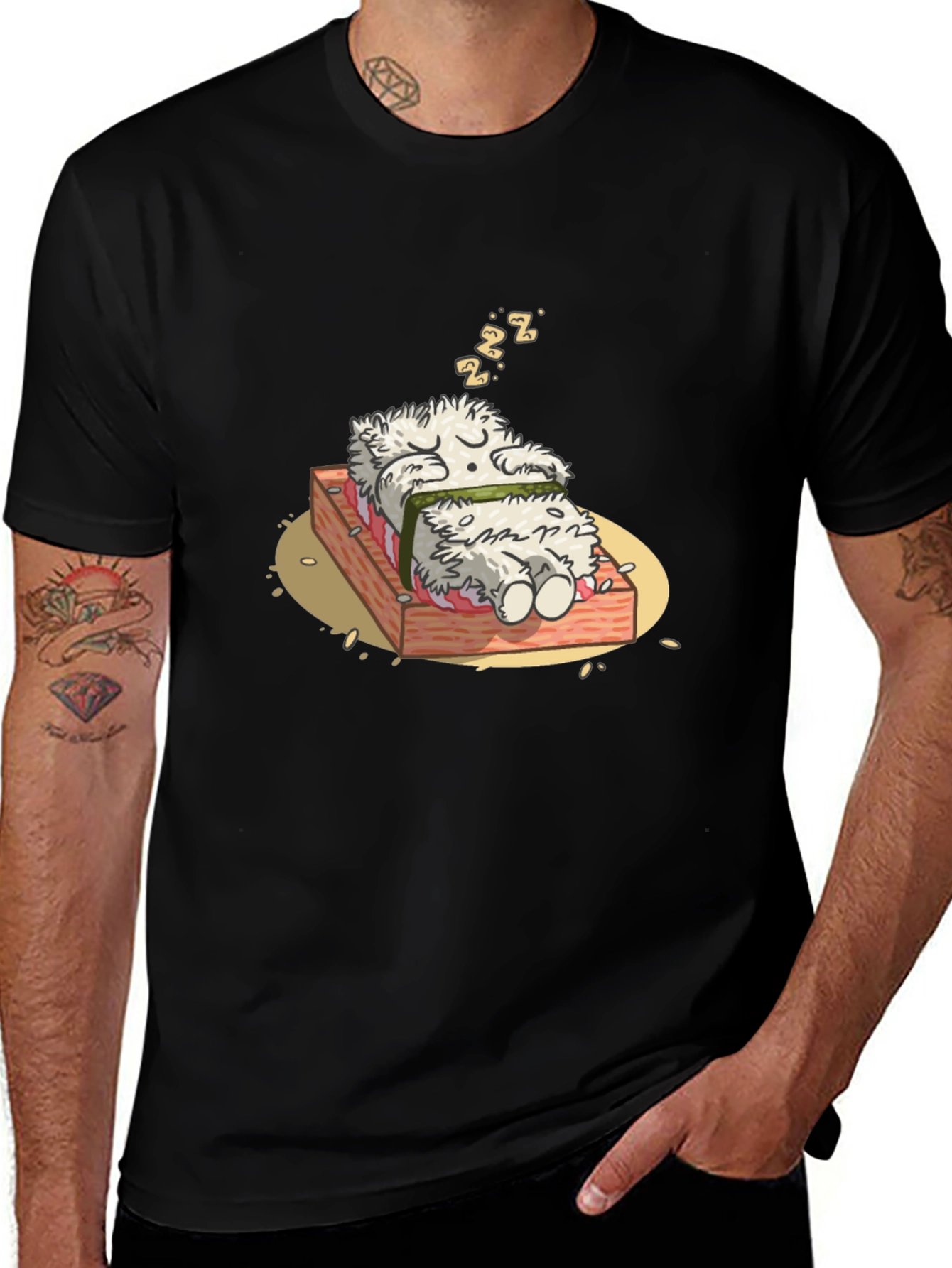 Sushi Dreams T-Shirt - Funny Cartoon Graphic Tee