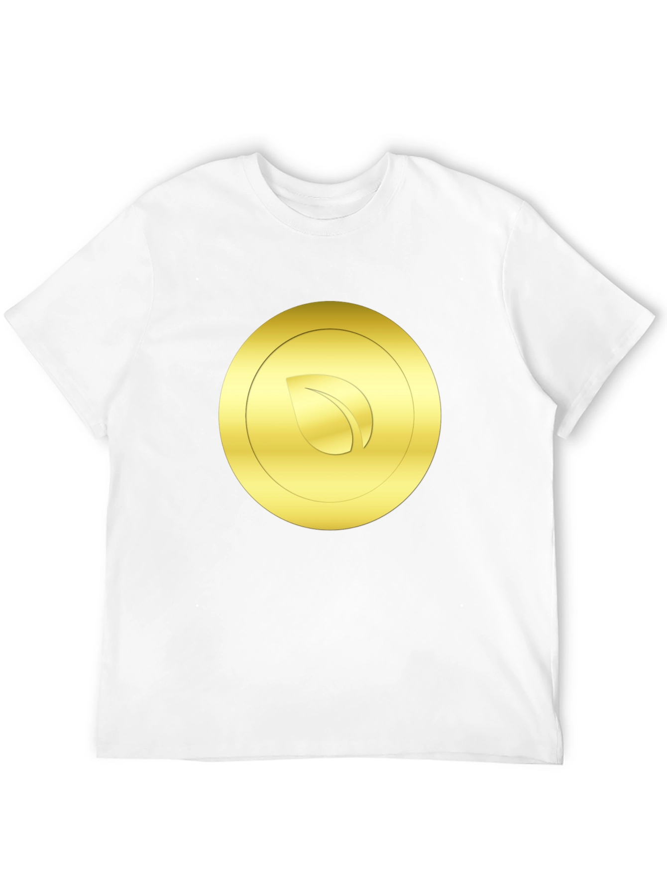 Gold Leaf Emblem Black T-Shirt