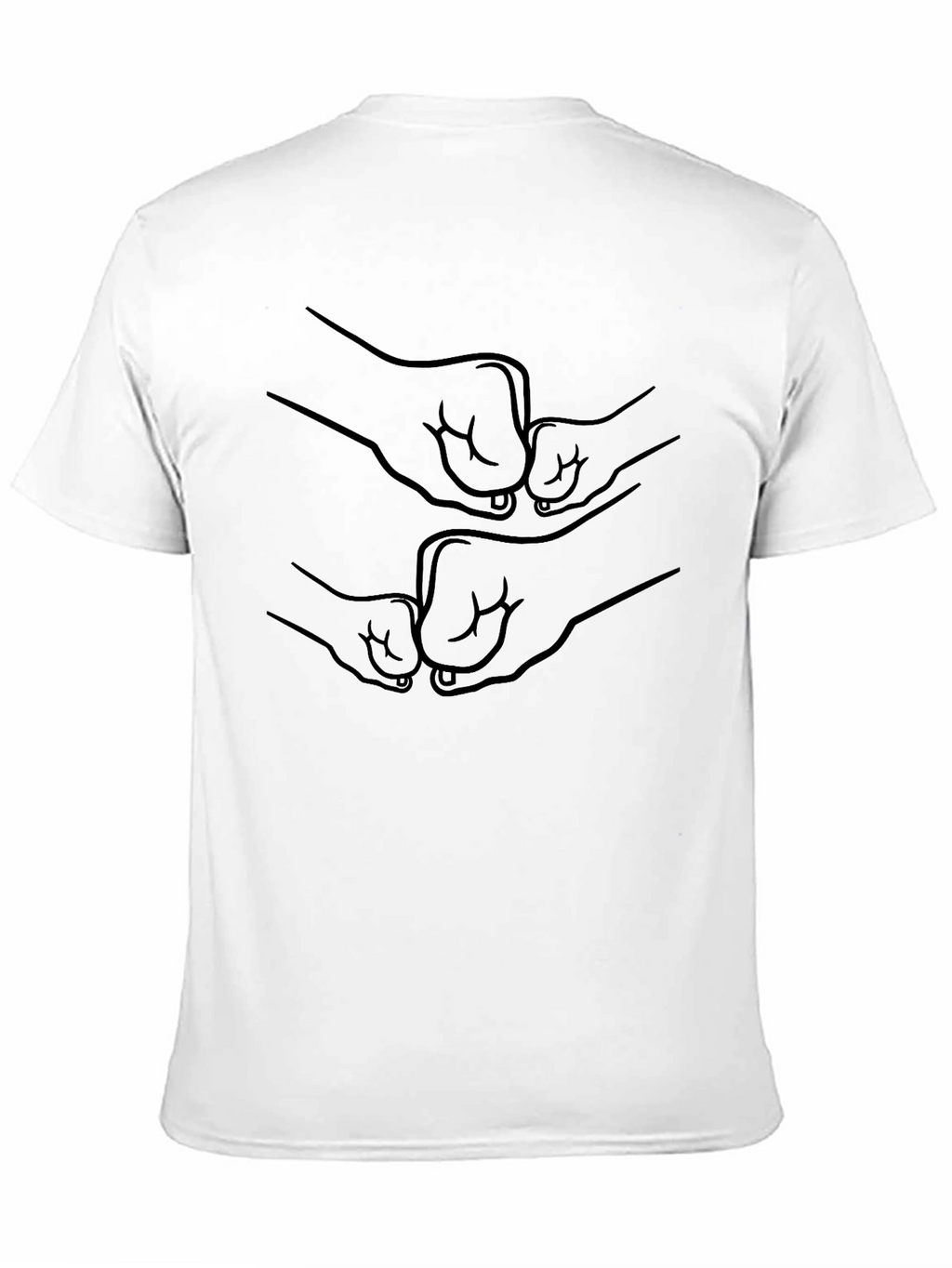 Fist Bump Graphic Black T-Shirt