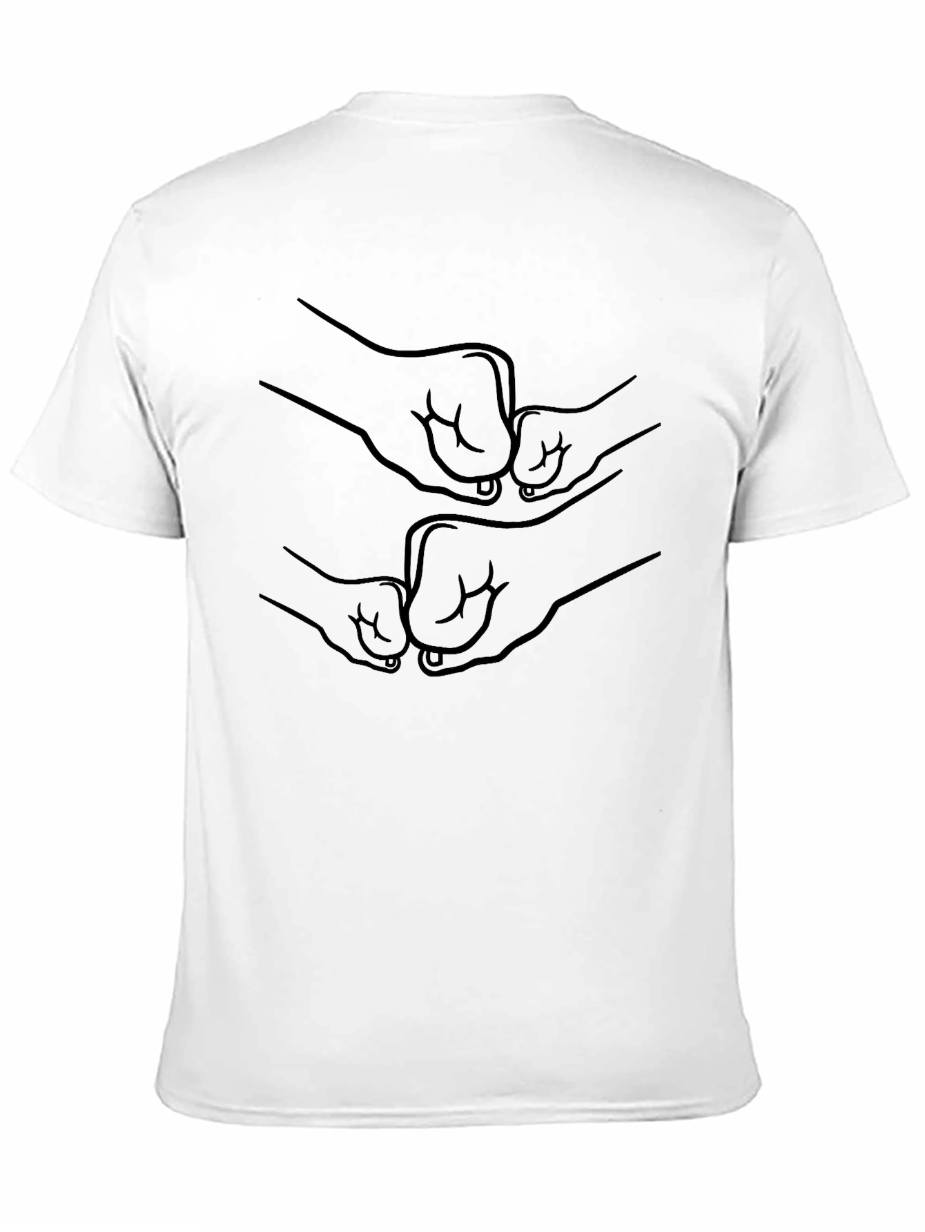 Fist Bump Graphic Black T-Shirt