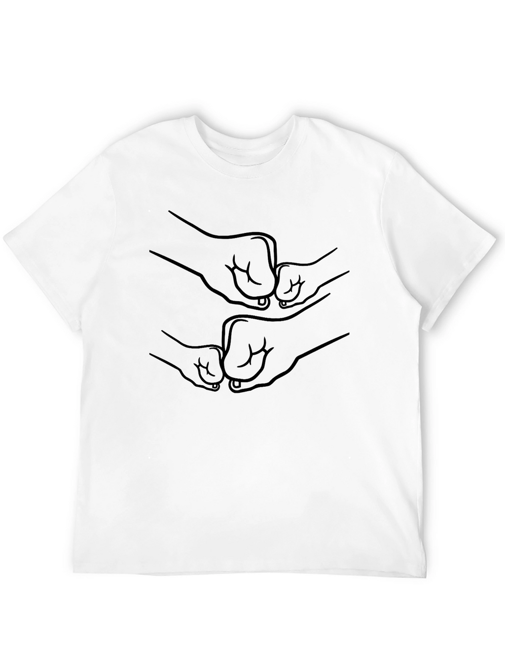 Fist Bump Graphic Black T-Shirt
