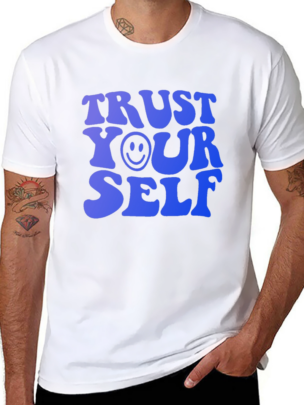 Trust Yourself Graphic Tee - Trendy Motivational Shirt