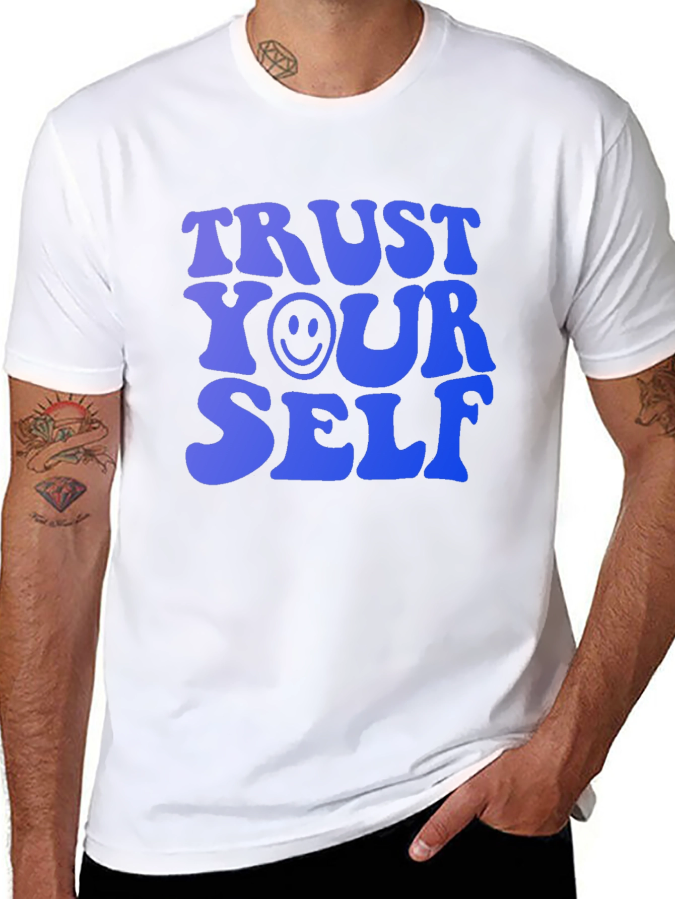 Trust Yourself Graphic Tee - Trendy Motivational Shirt