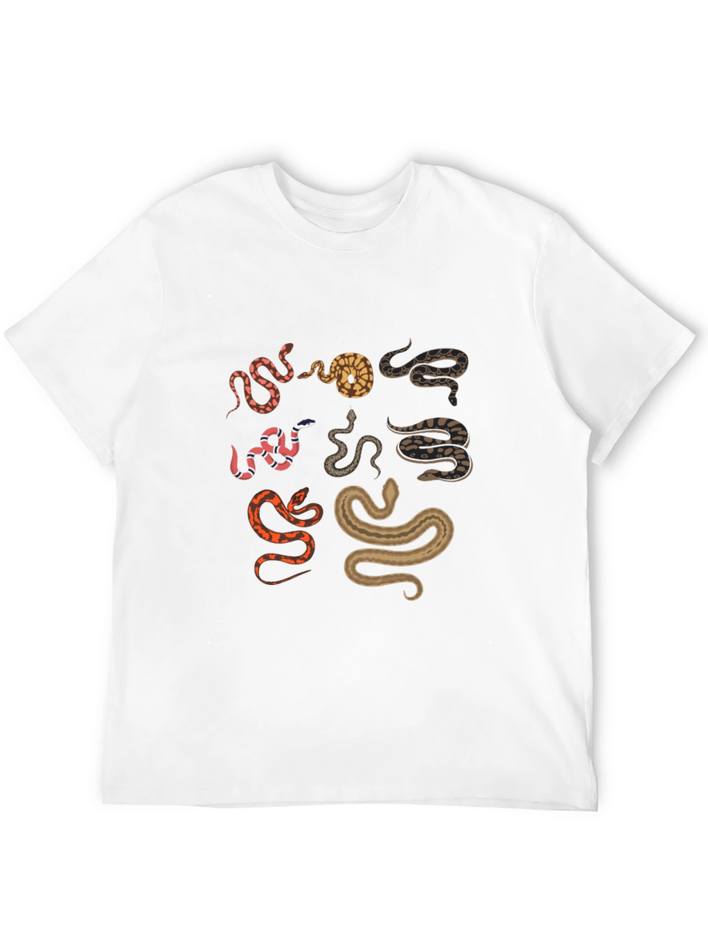 Snake Print Black T-Shirt