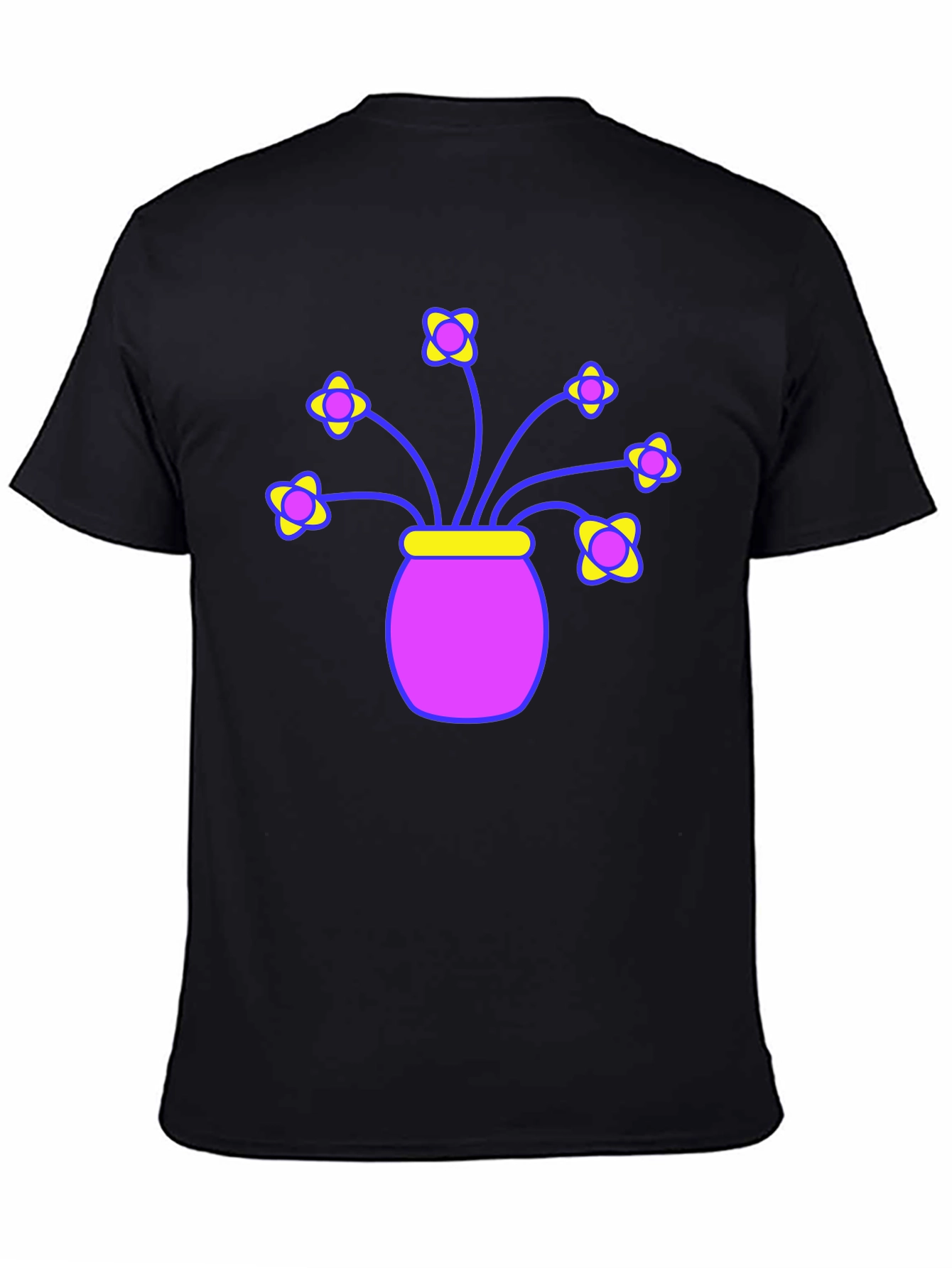 Floral Vase Graphic Tee - Stylish Comfort