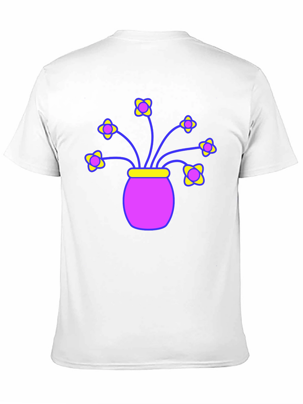 Floral Vase Graphic Tee - Stylish Comfort