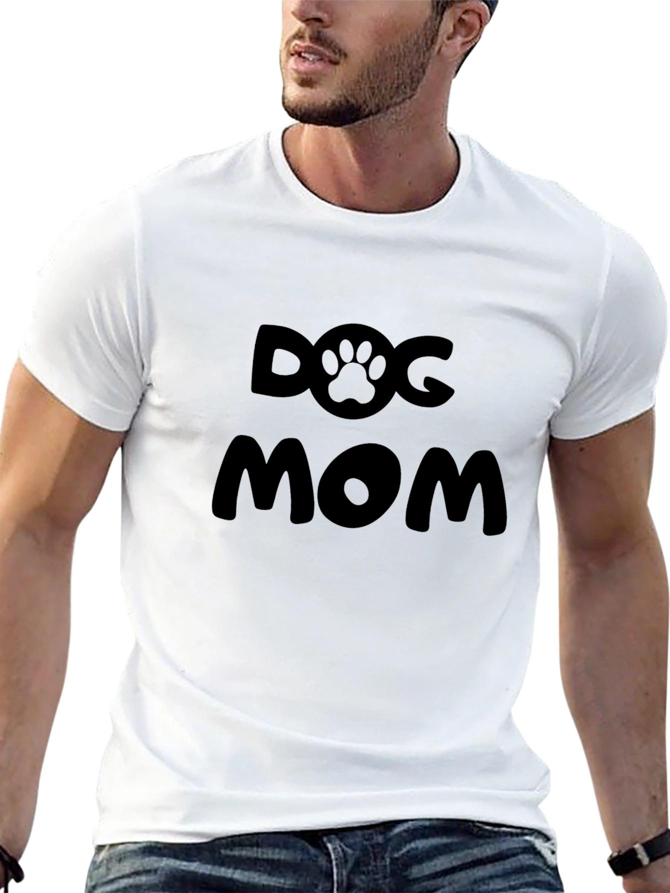 Dog Mom T-Shirt - Black Pet Lover Apparel