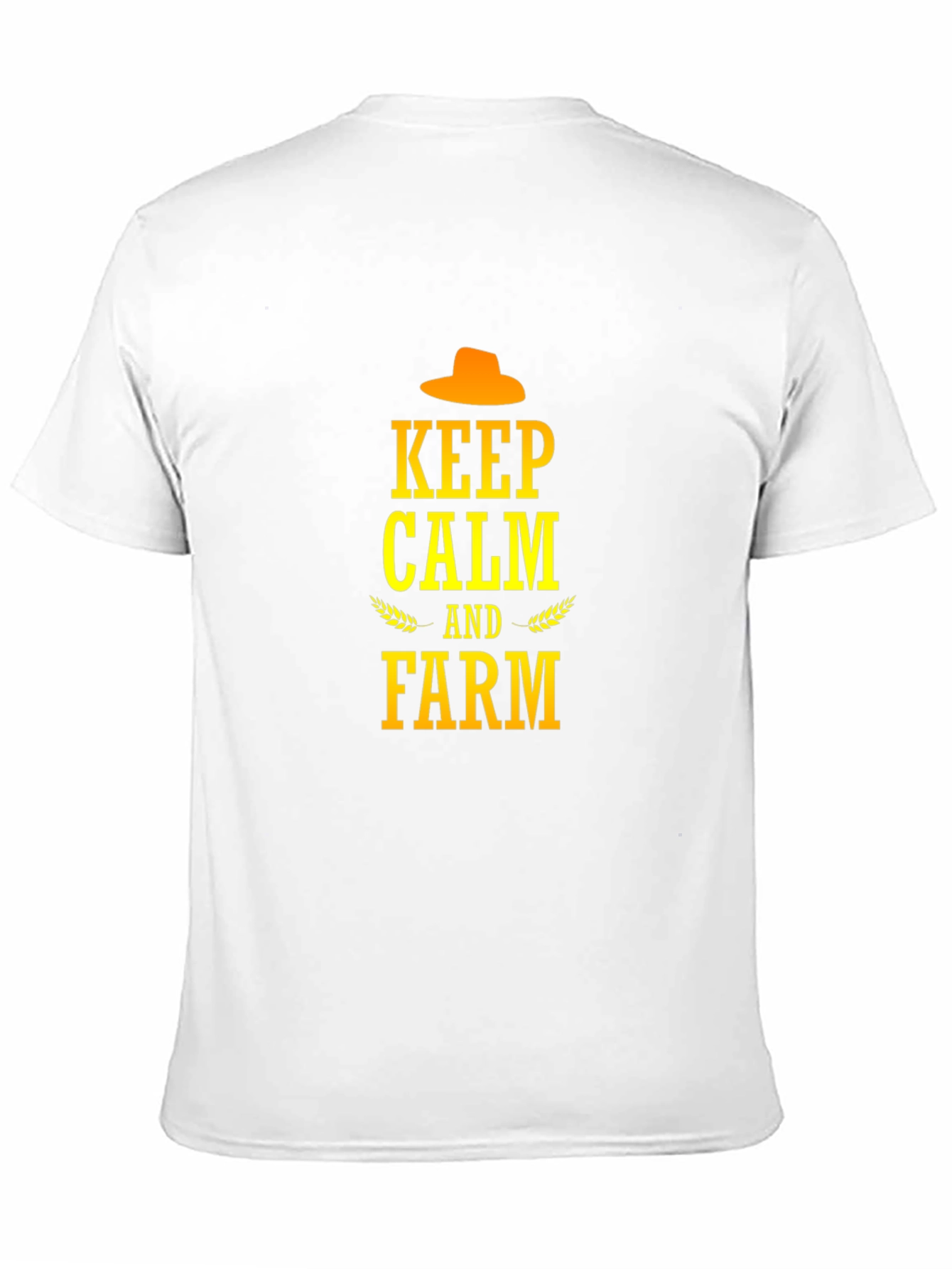Keep Calm and Farm T-Shirt - Black Cotton Tee