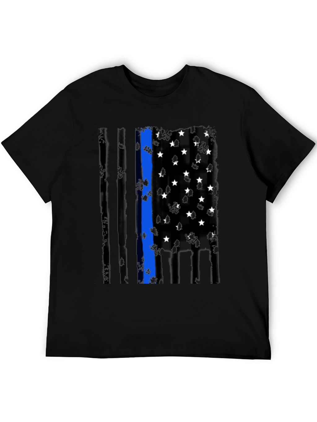 Thin Blue Line Flag Graphic Tee