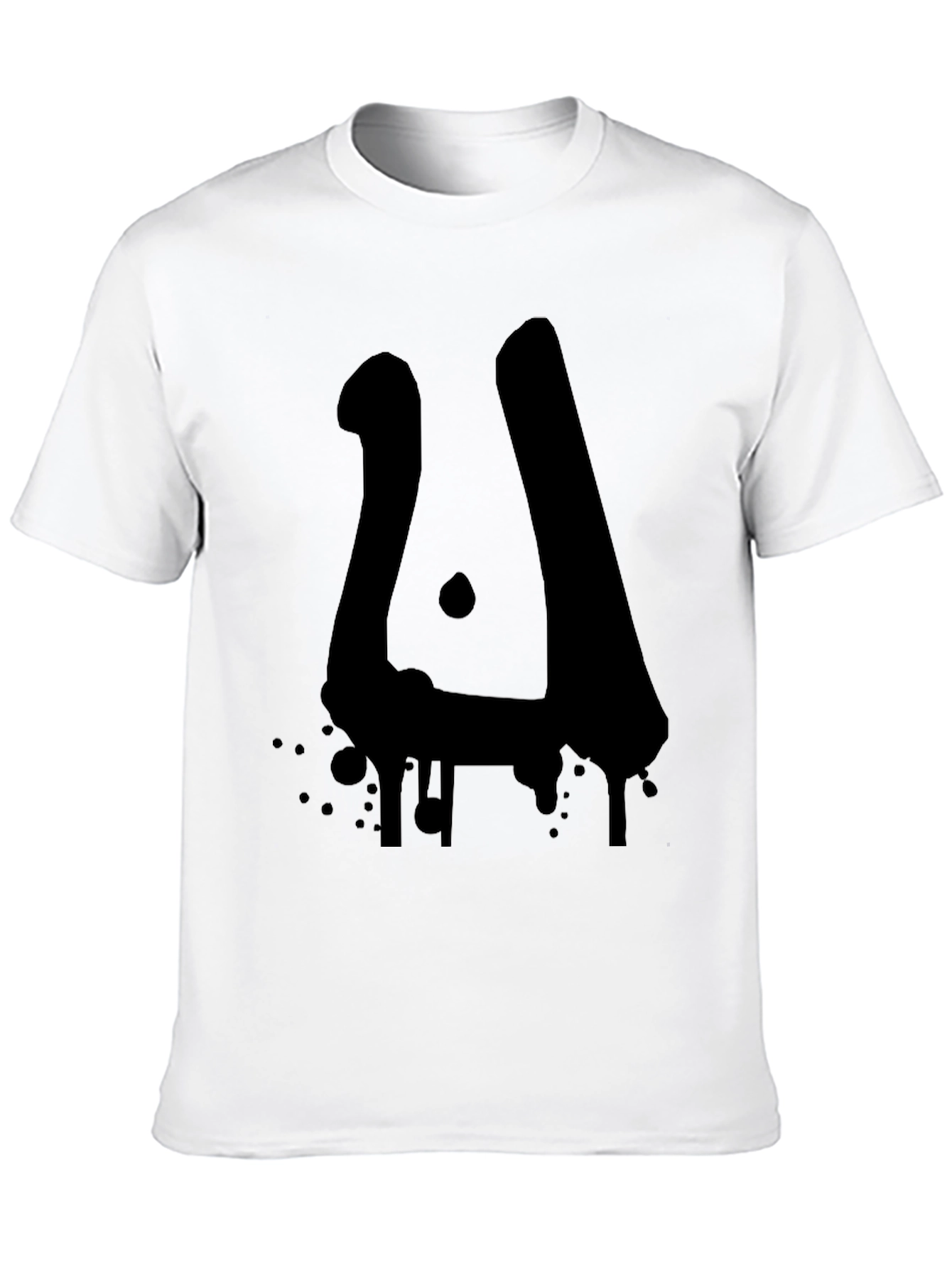 Abstract Drip Art Black T-Shirt