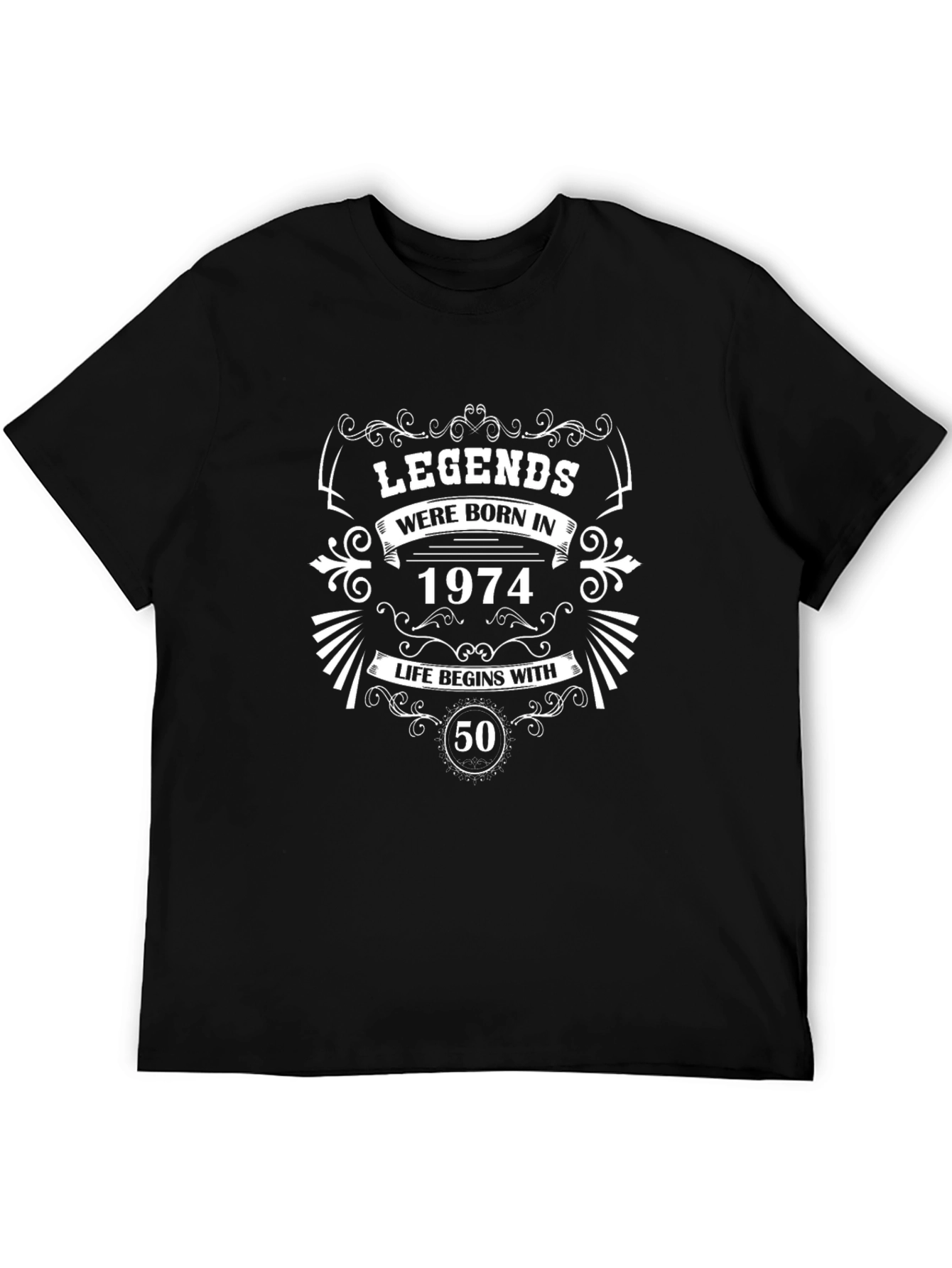 Legends Born In 1974 Life Begins At 50 T-Shirt