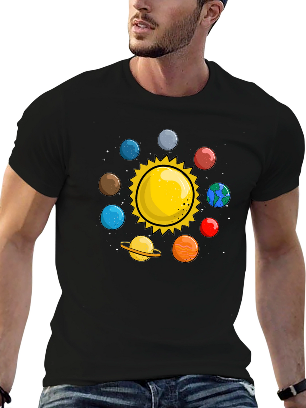 Solar System T-Shirt - Planets Graphic Tee