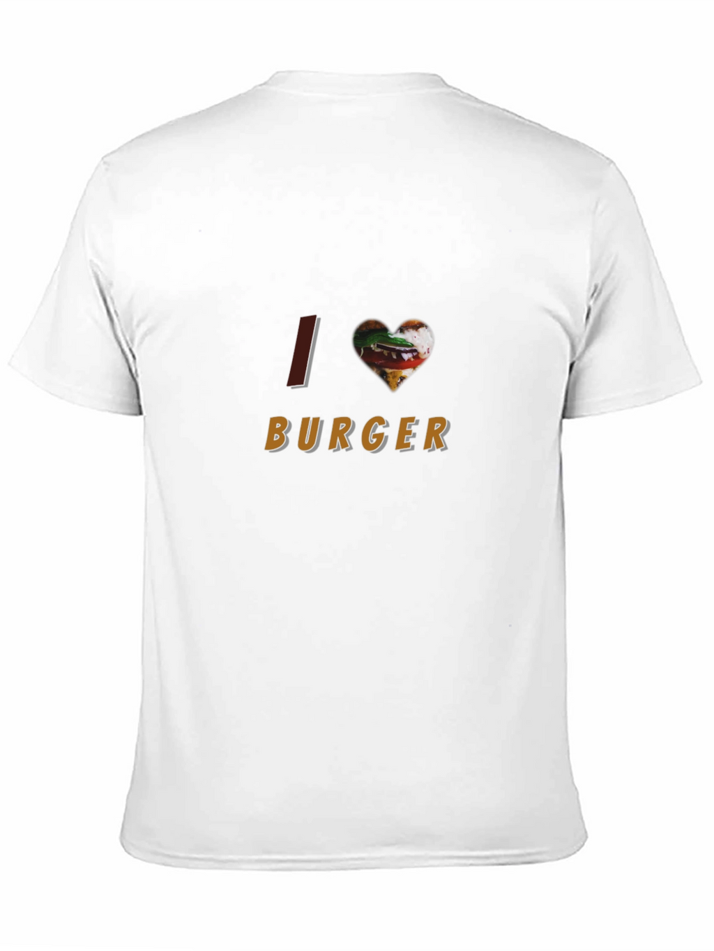 I Heart Burger T-Shirt - Casual Black Tee
