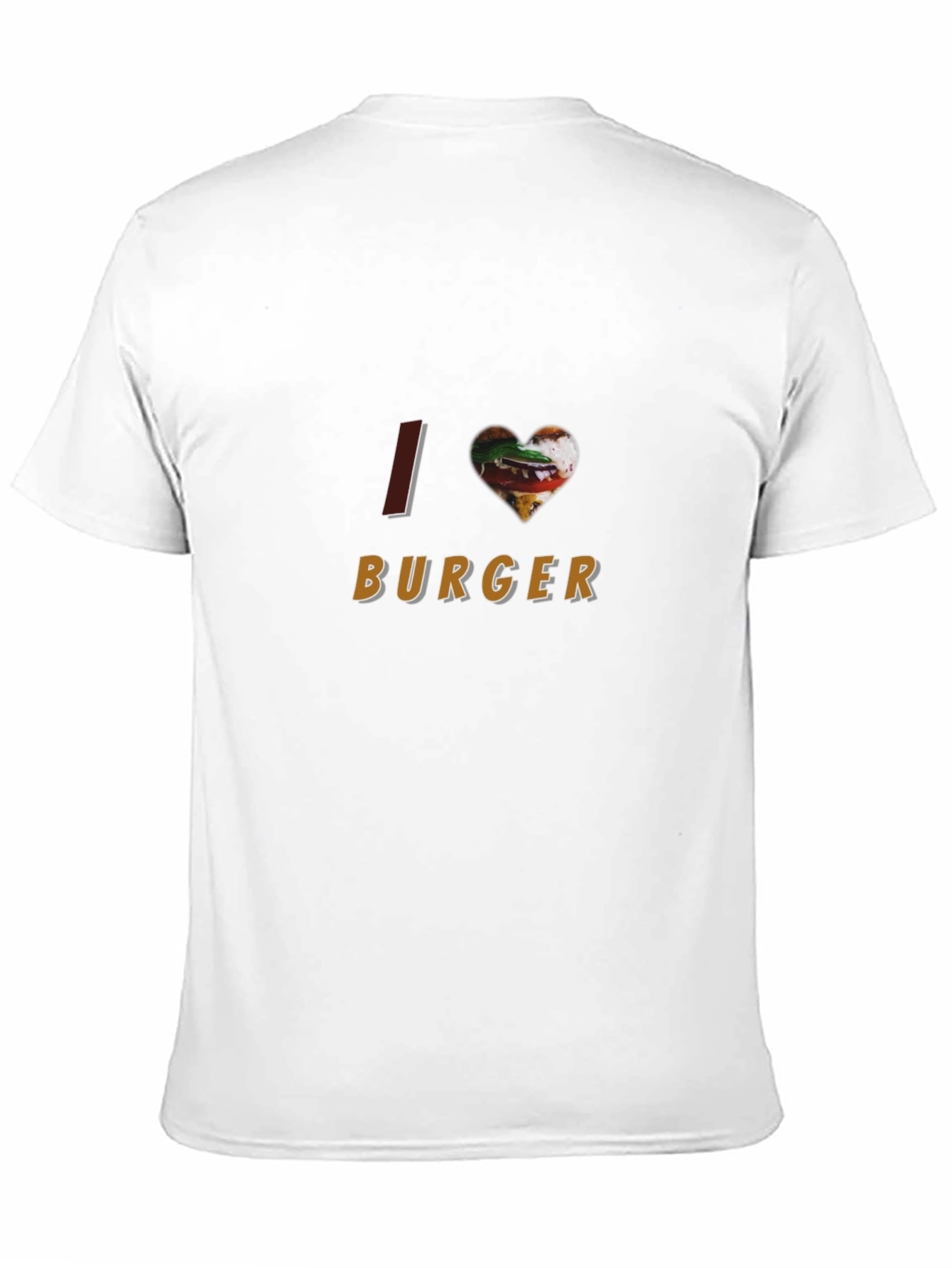 I Heart Burger T-Shirt - Casual Black Tee
