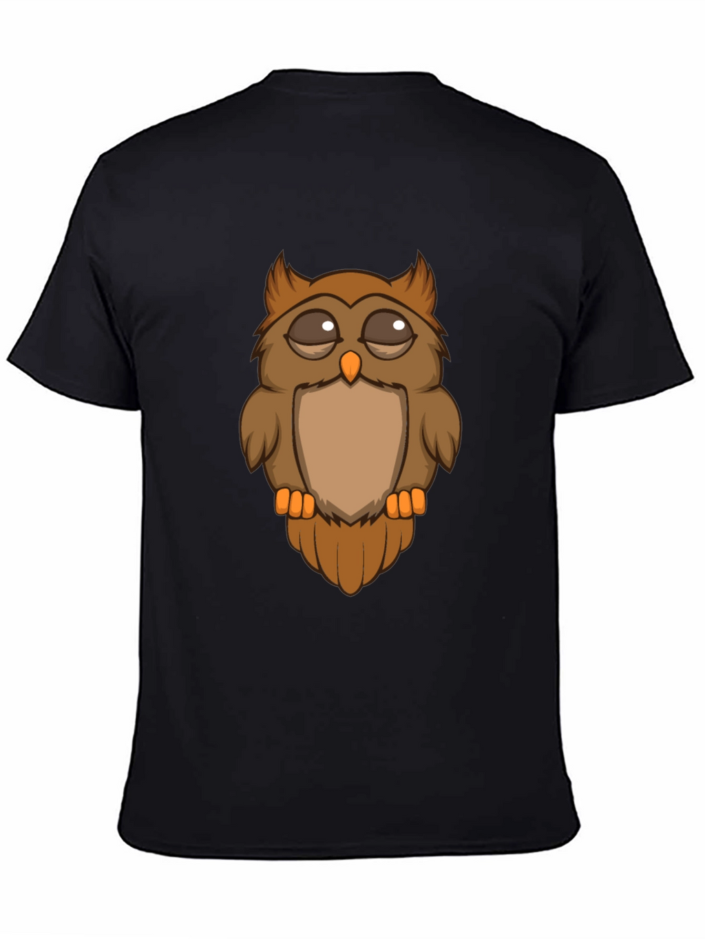 Cool Owl Graphic Tee - Mens Black T-Shirt