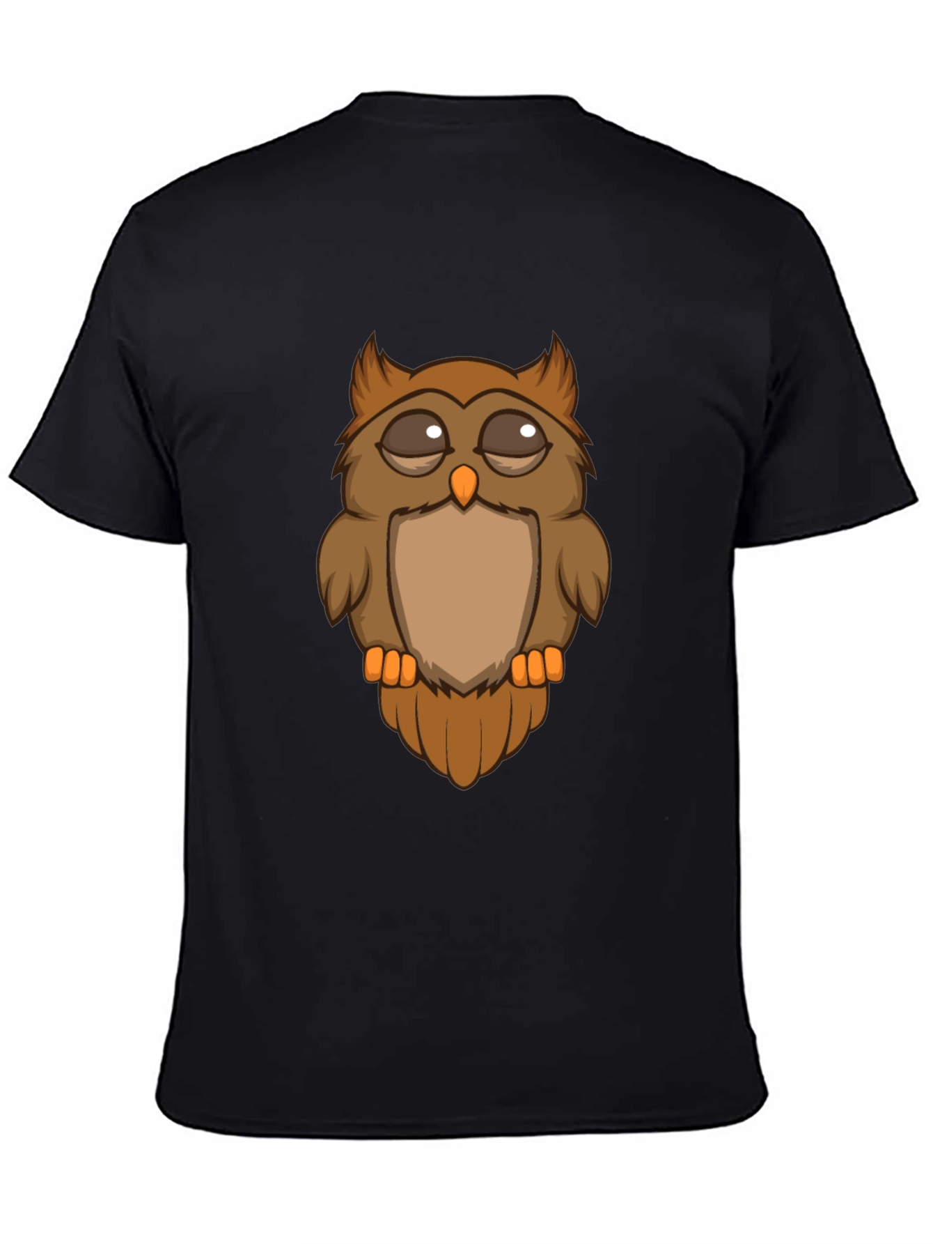 Cool Owl Graphic Tee - Mens Black T-Shirt