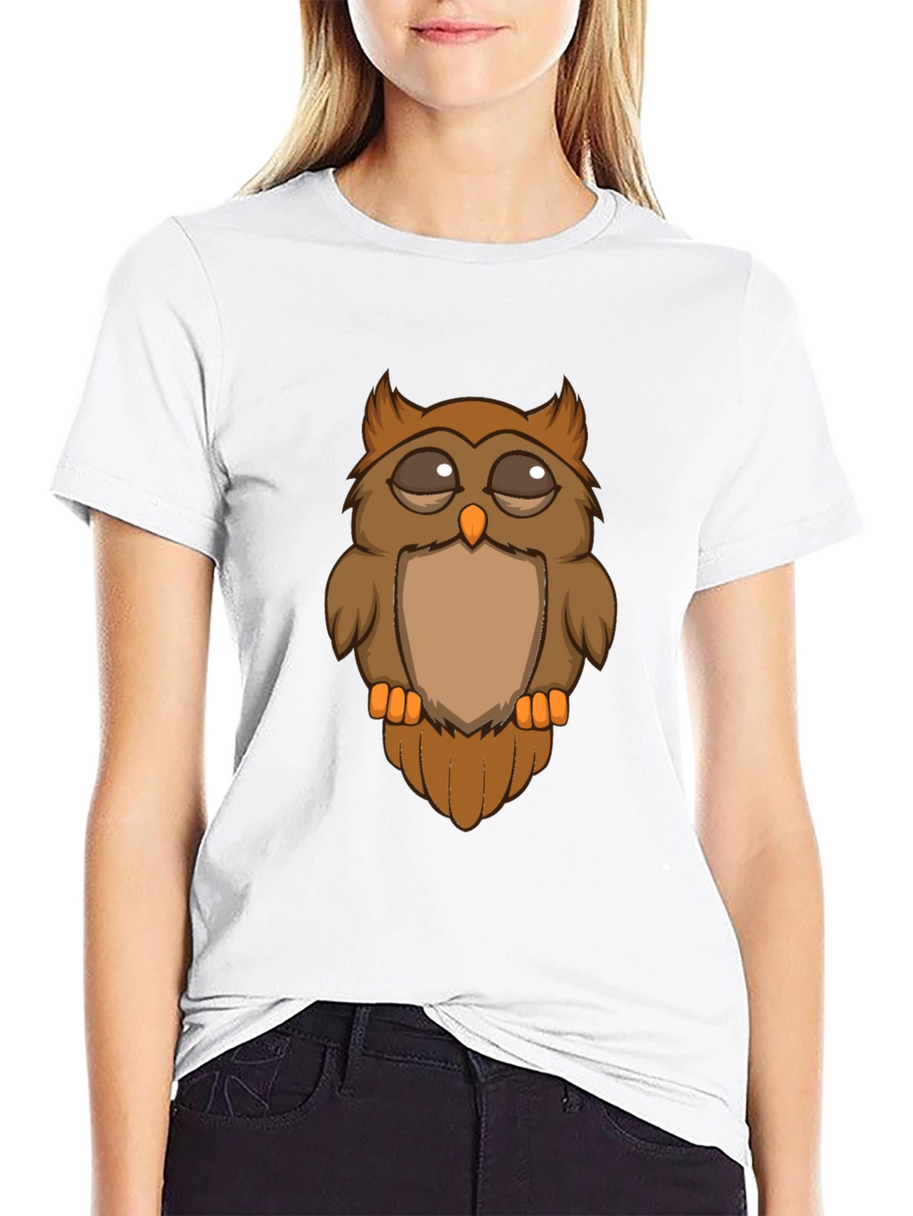 Cool Owl Graphic Tee - Mens Black T-Shirt