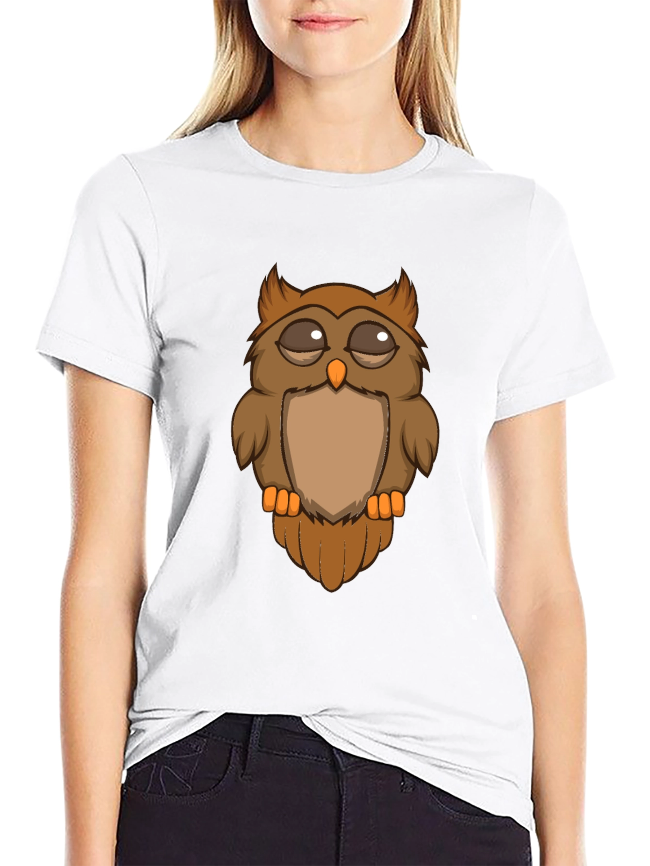 Cool Owl Graphic Tee - Mens Black T-Shirt