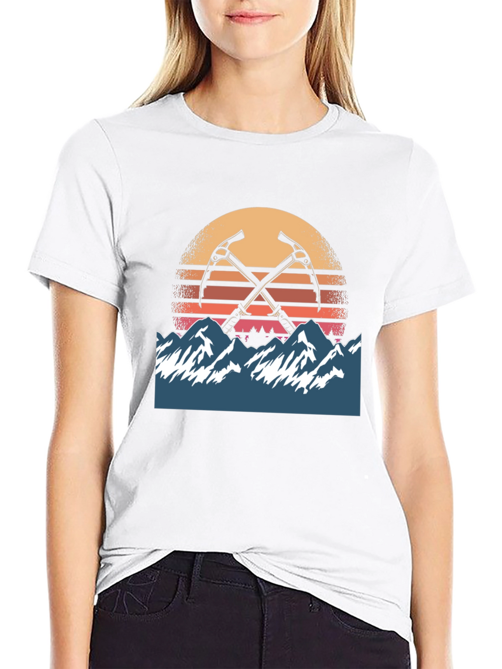 Mountain Sunset Climber Tee - Adventure Awaits