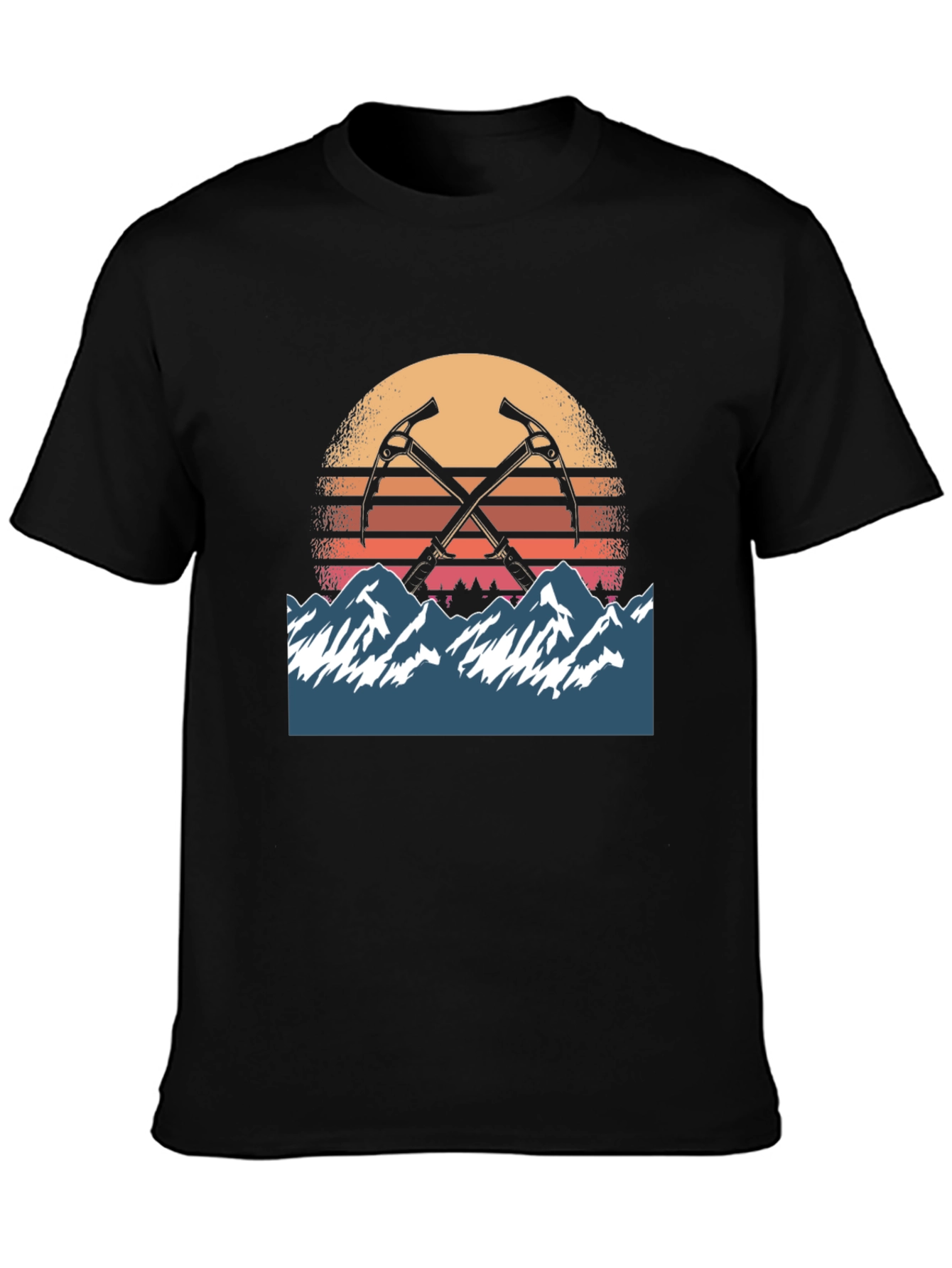 Mountain Sunset Climber Tee - Adventure Awaits